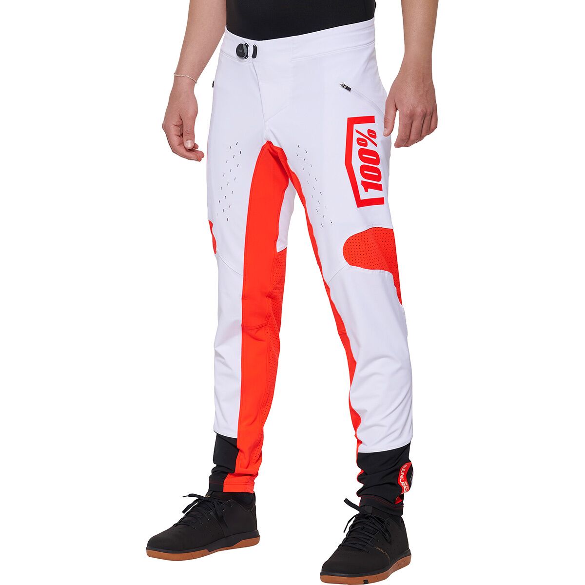 100% 100% R-Core X DH Pant - Men's White/Red, 36
