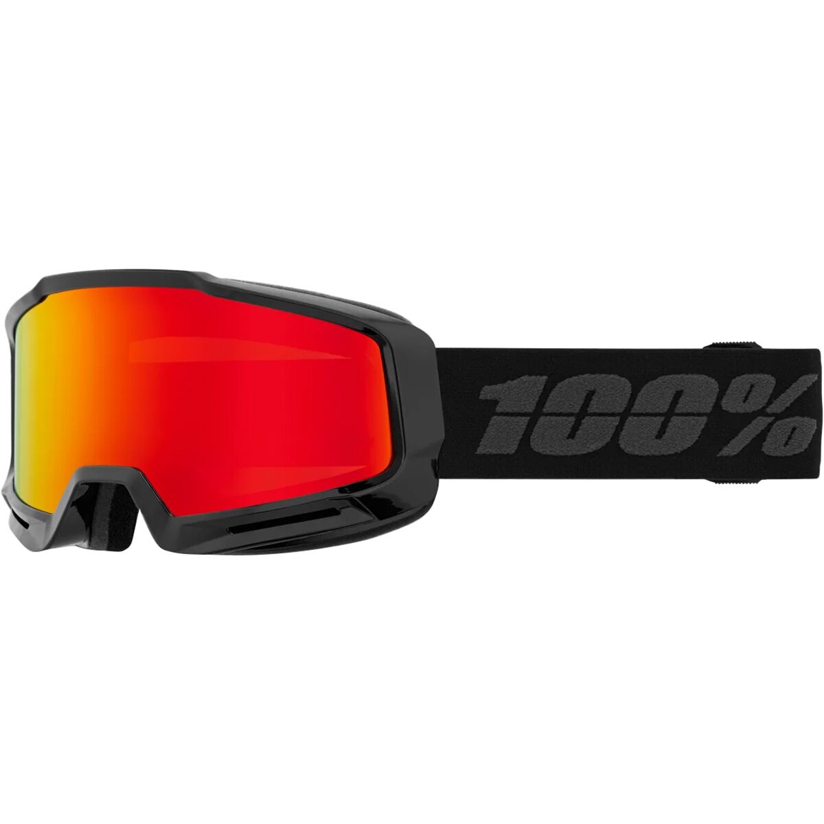 100% 100% Okan Goggle Black/Red/Mirror Red, One Size