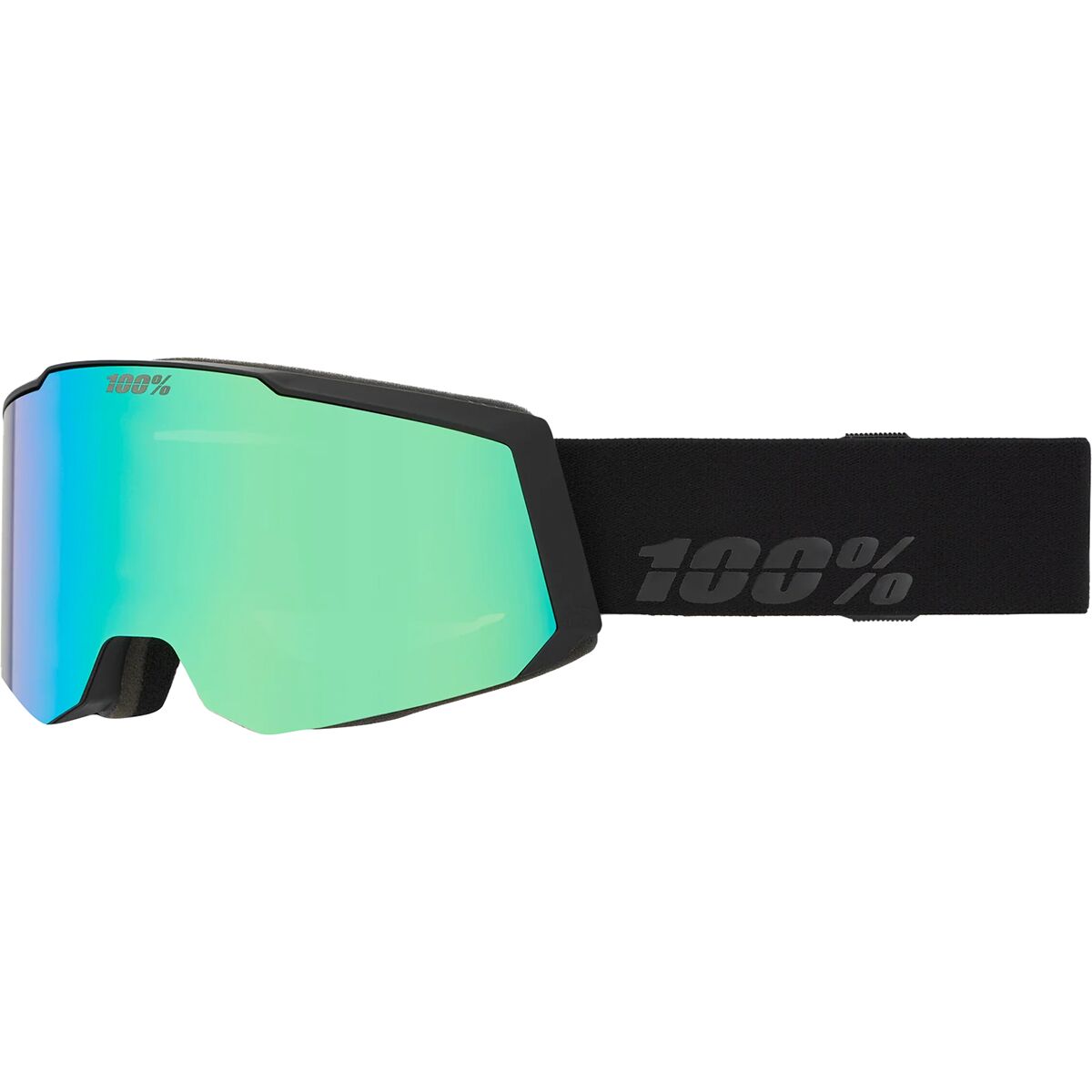 100% 100% Snowcraft S AF HiPER Goggle Black/Green, One Size