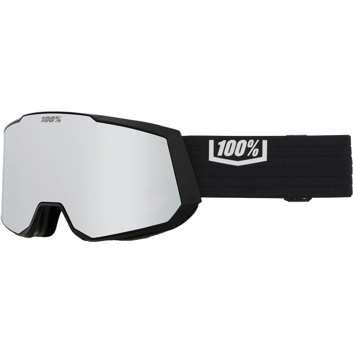 100% 100% Snowcraft XL AF HiPER Goggle Black/Silver, One Size