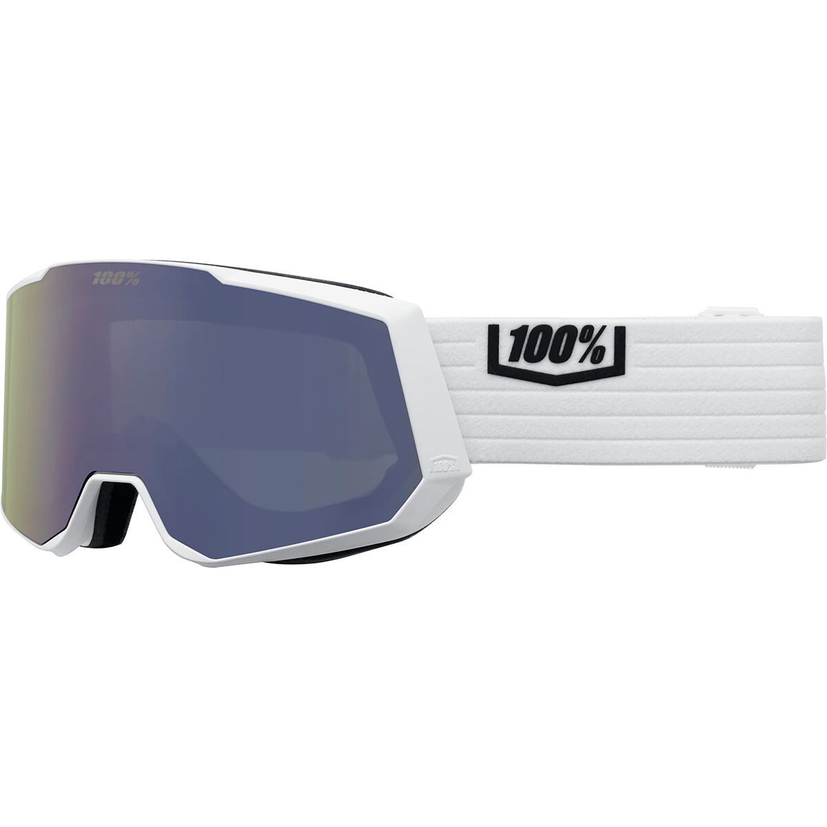 100% Snowcraft XL Goggle White/White/Mirror White, One Size