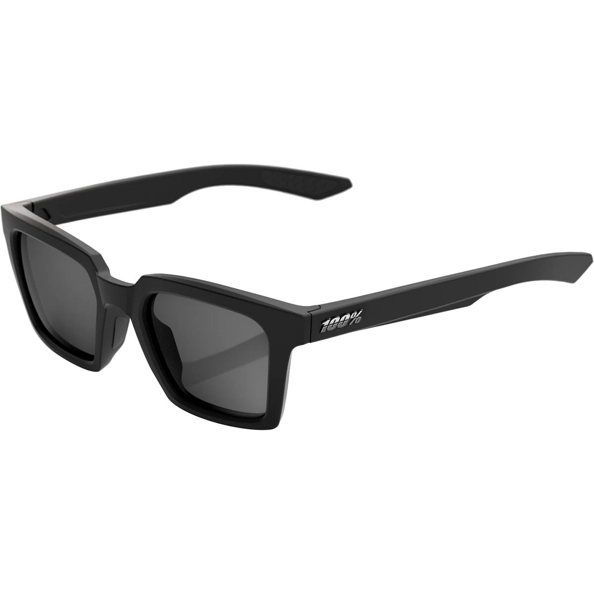 100% 100% Erba Sunglasses Soft Tact Black Smoke Lens, One Size
