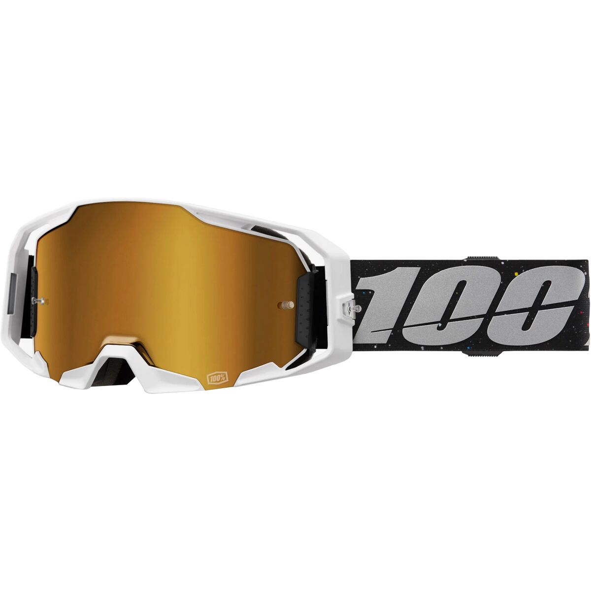 100% 100% Armatic Goggle RapidRacer/Mirror True Gold Lens, One Size