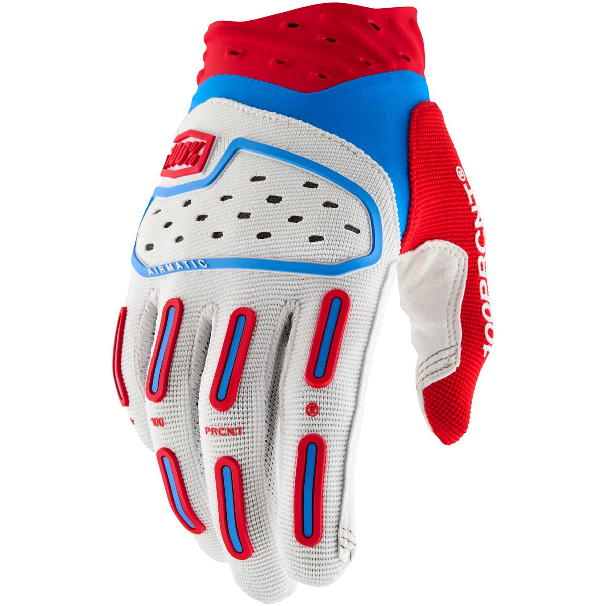 100% 100% Airmatic2 Gloves Red/White/Blue, S