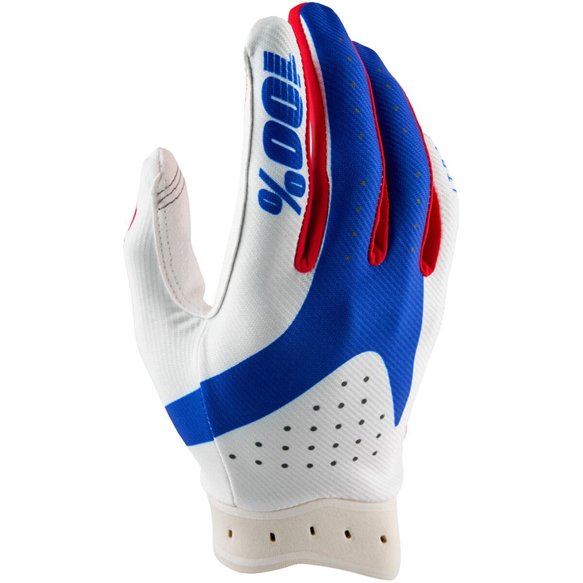 100% 100% iTrack Glove - Men's Red/White/Blue, XL