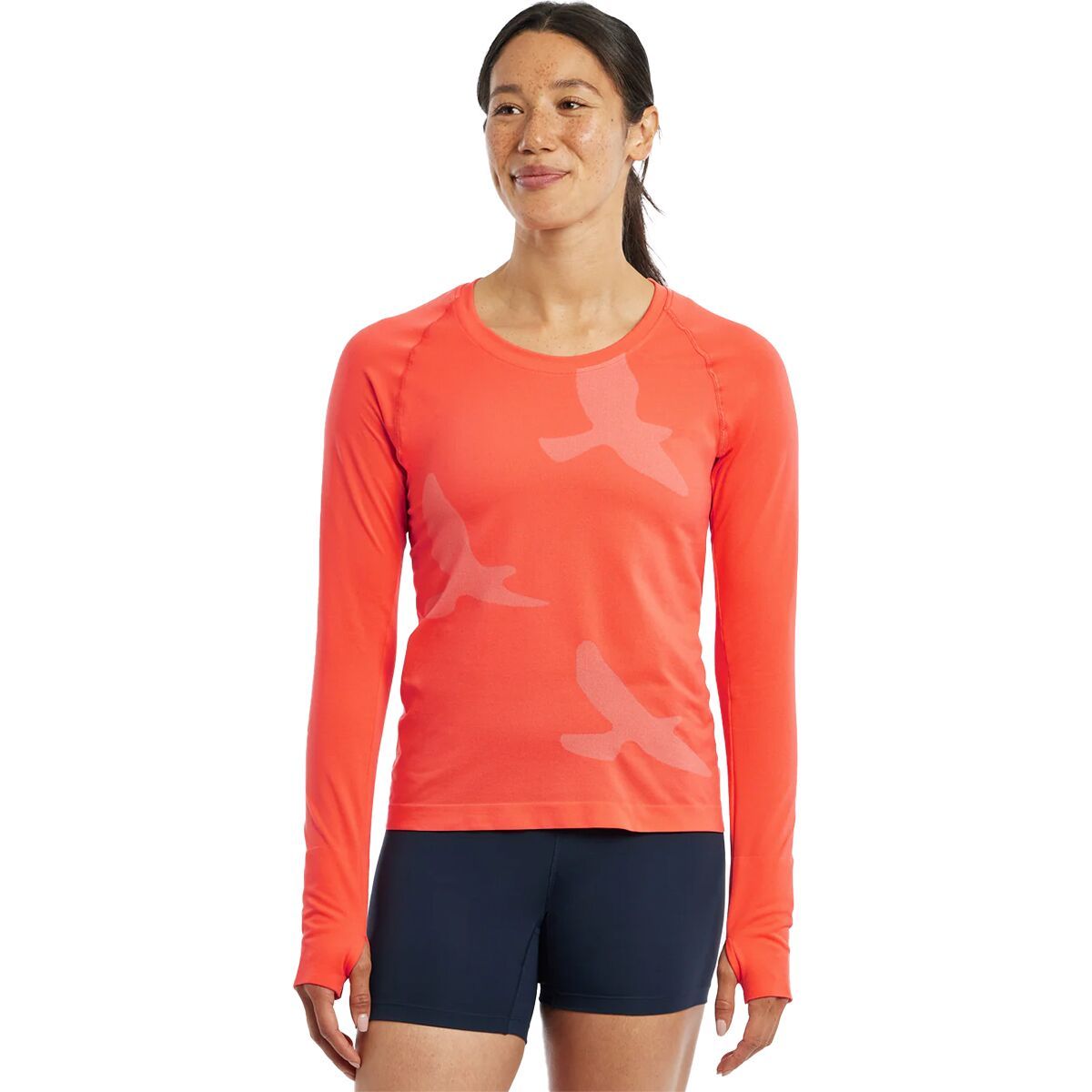 Image of Oiselle Altitude Long-Sleeve Top - Women's Alpenglow, M