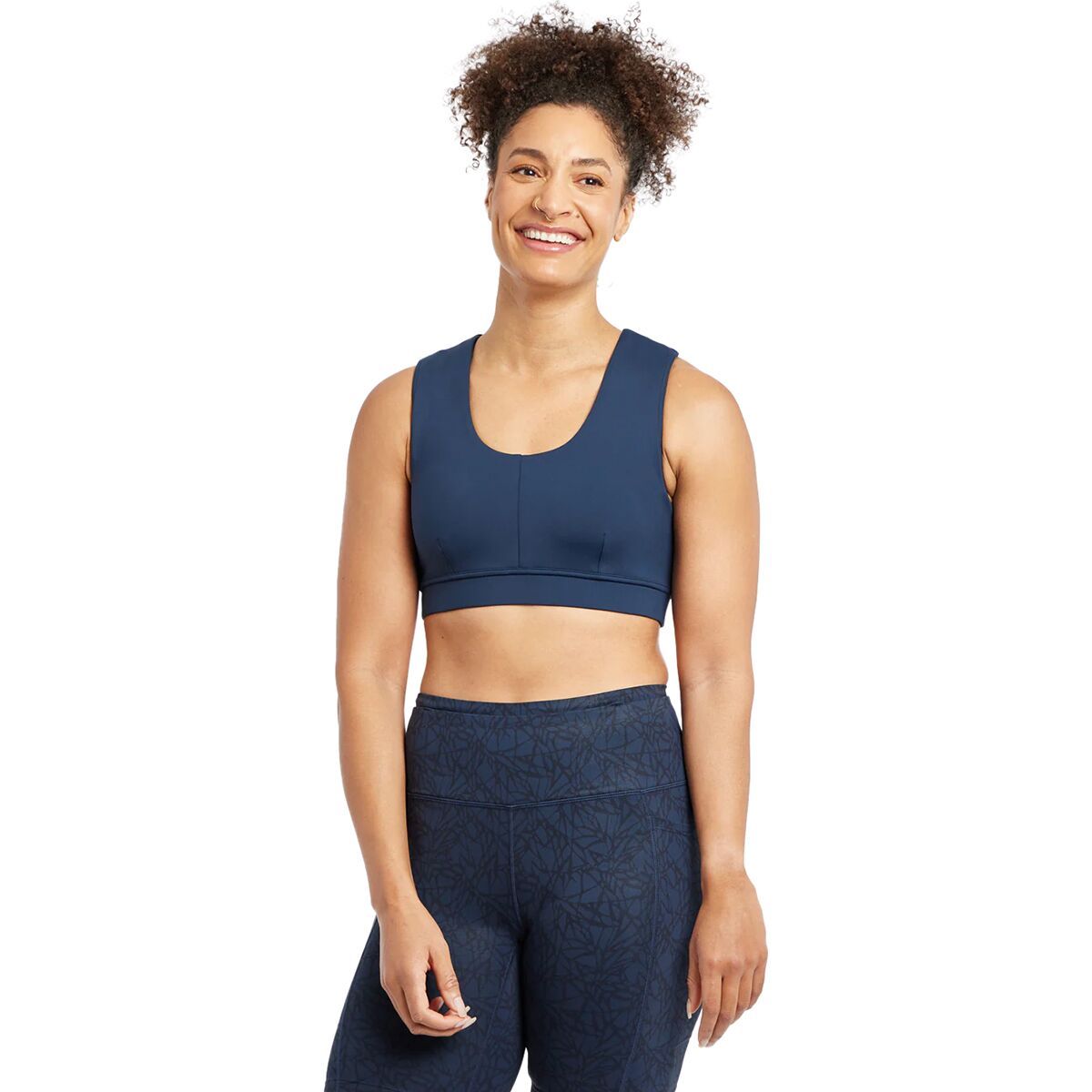 Image of Oiselle Flyout Bra - Women's Ink Blue, 2