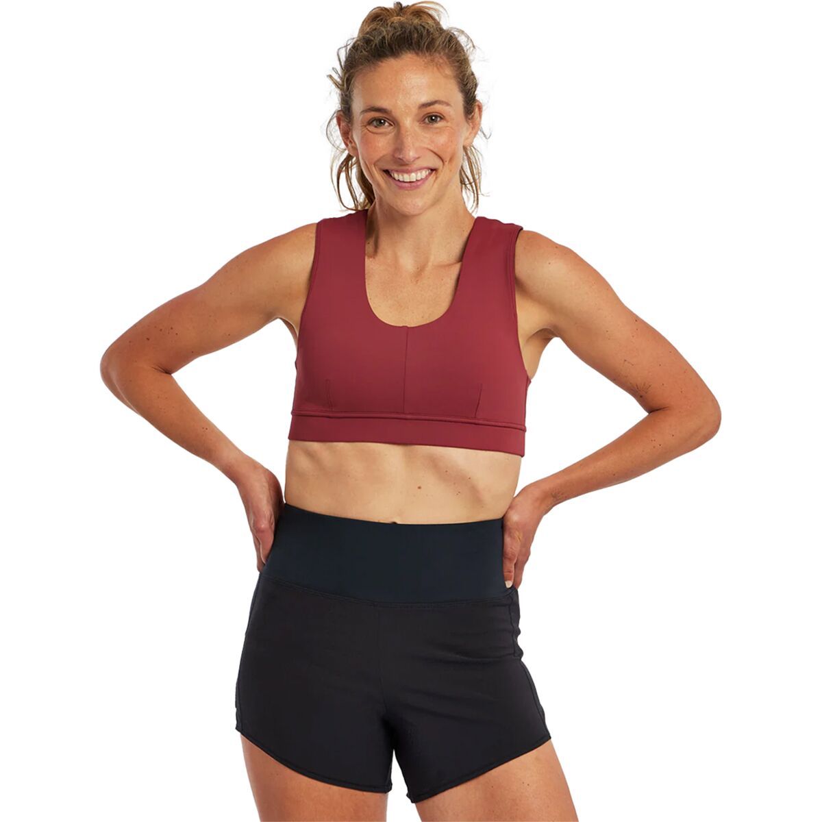 Image of Oiselle Flyout Bra - Women's Redwood, 2