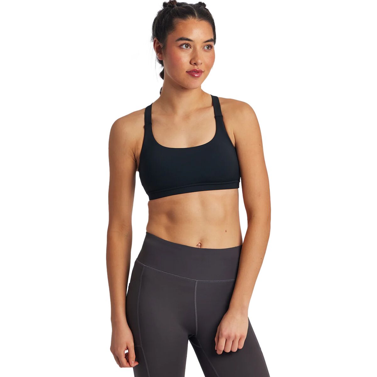 Image of Oiselle Hi Twenty Bra - Women's Black, 4