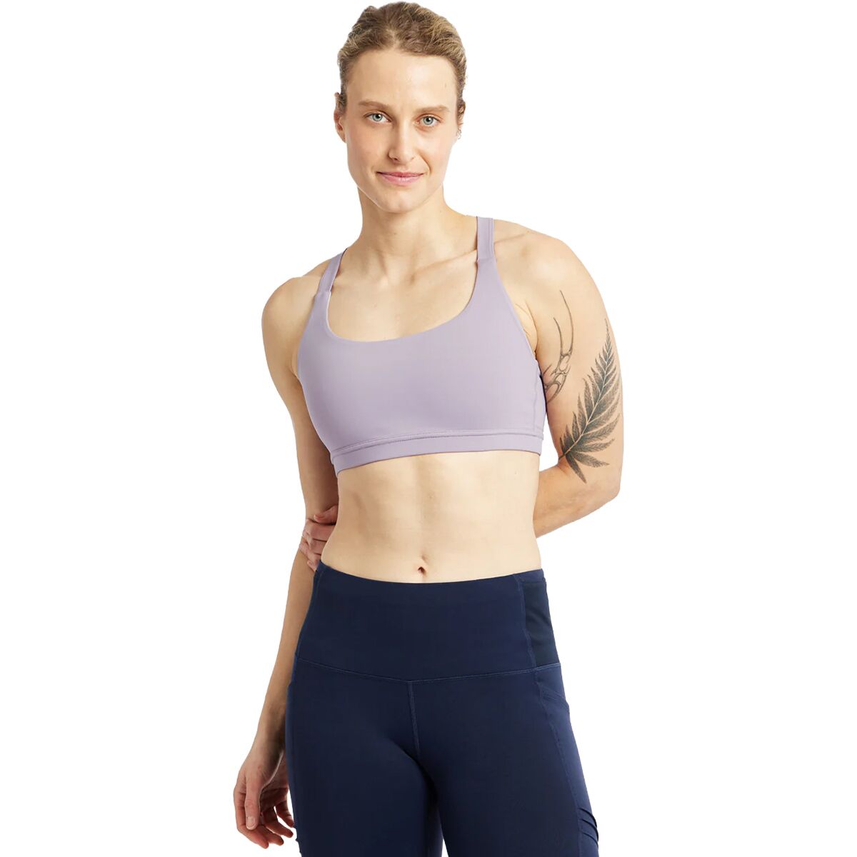 Image of Oiselle Hi Twenty Bra - Women's Dusty Lavender, 12