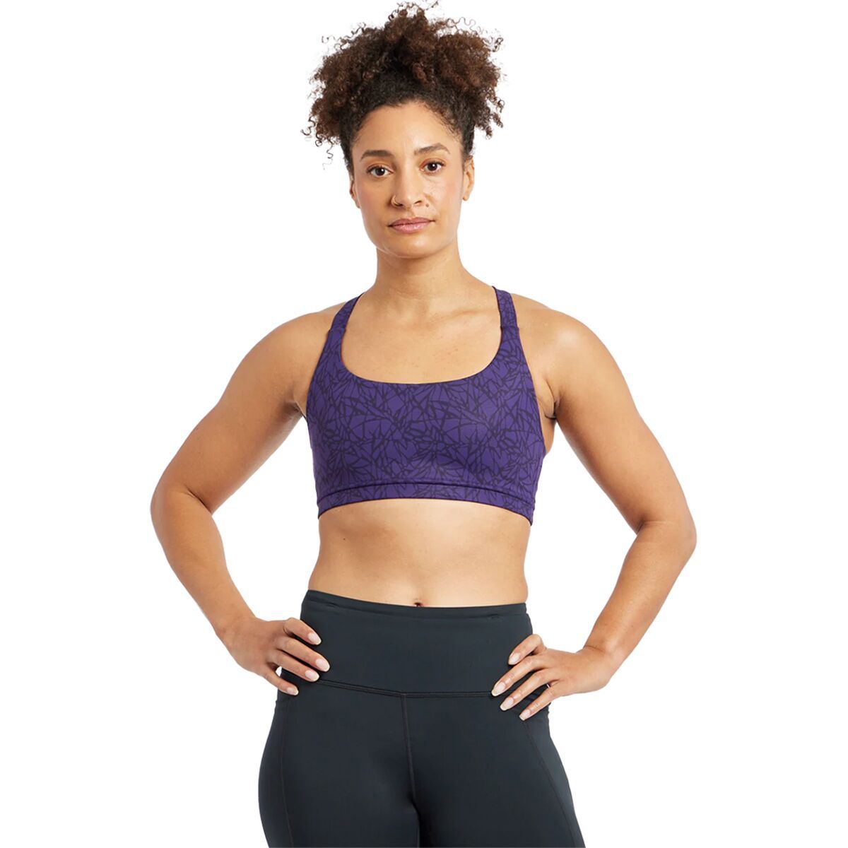 Image of Oiselle Hi Twenty Bra - Women's Twilight Monarch, 2