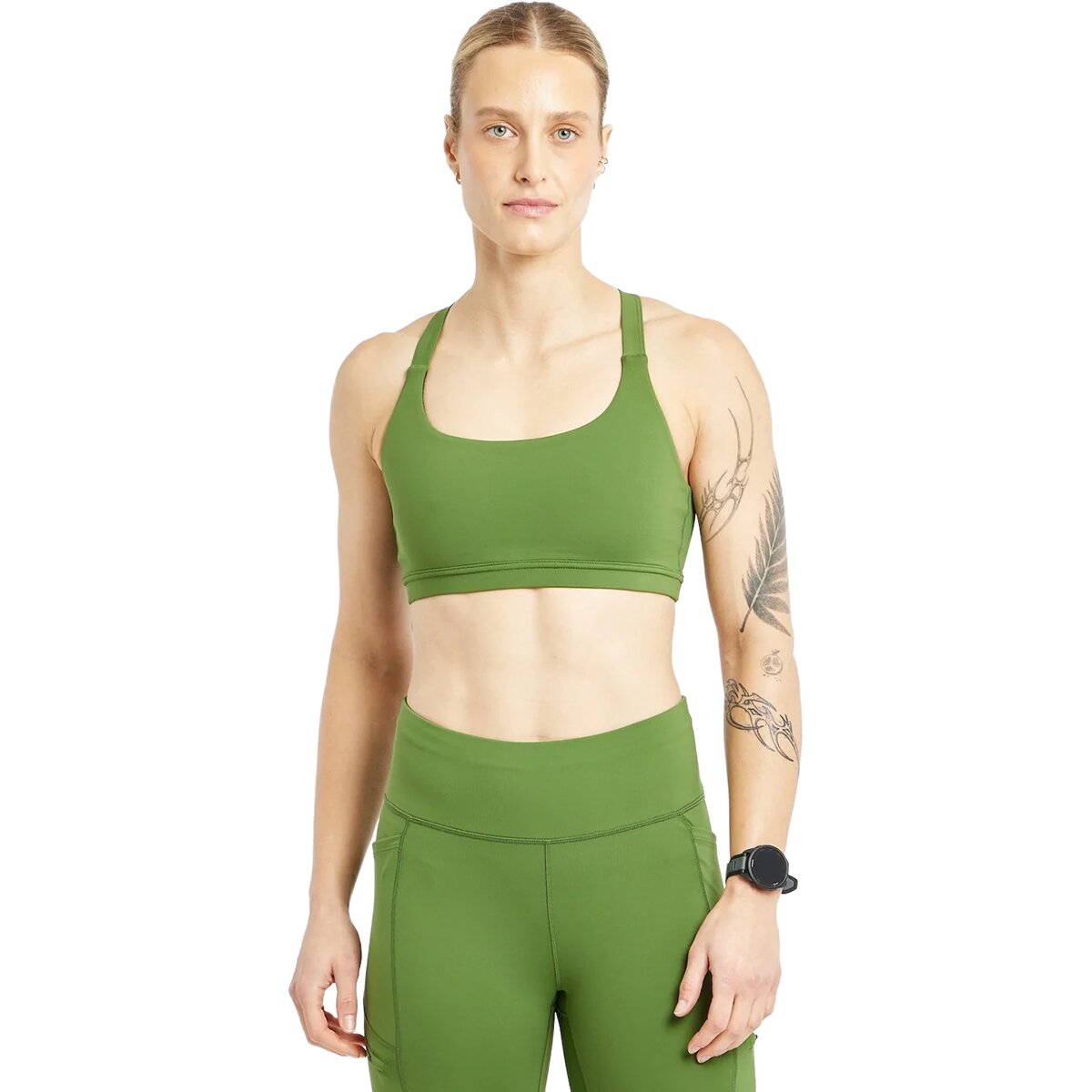 Image of Oiselle Hi Twenty Bra - Women's Wild Spruce, 2