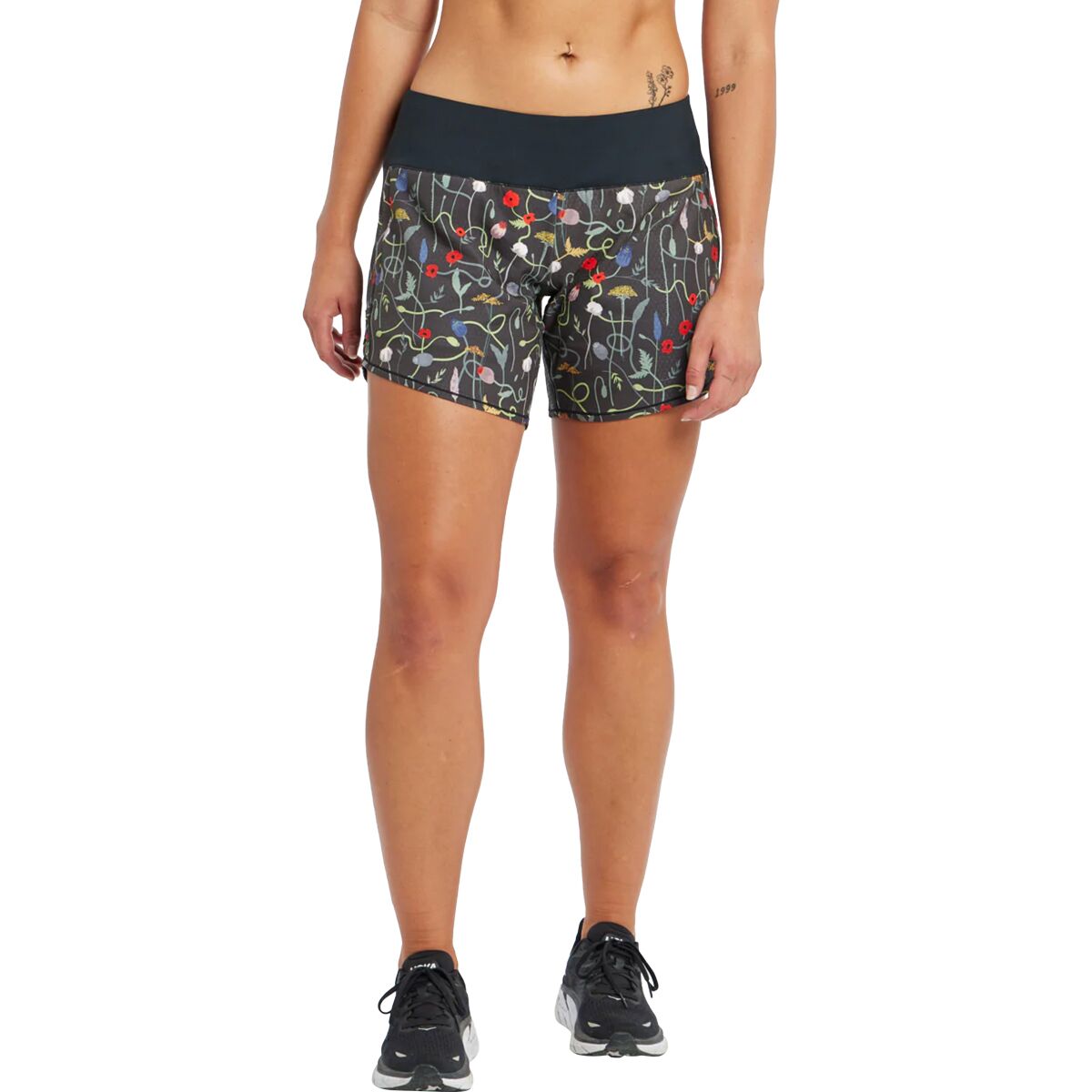 Oiselle Oiselle Roga Printed 6in Short - Women's Wyld Flower, 10