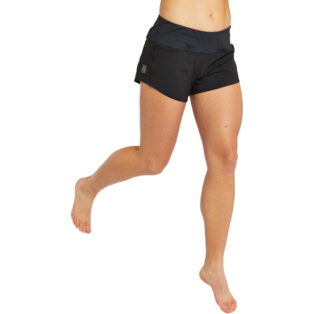 Image of Oiselle Roga Solid 4in Short - Women's Black, 8