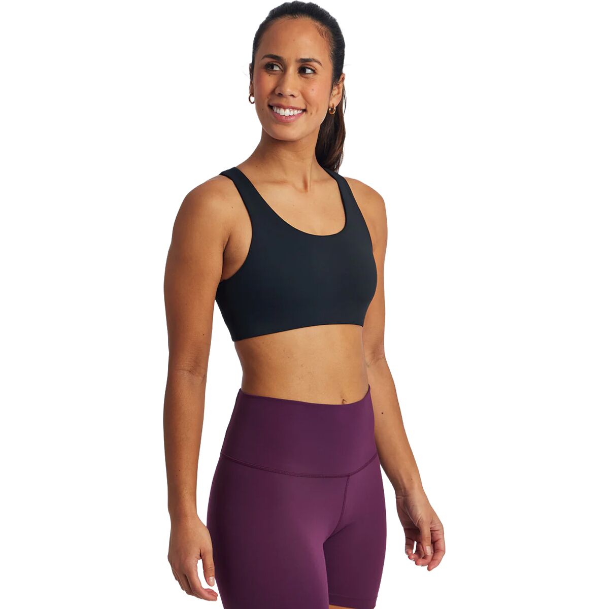 Image of Oiselle Squared Up Bra - Women's Black, 2