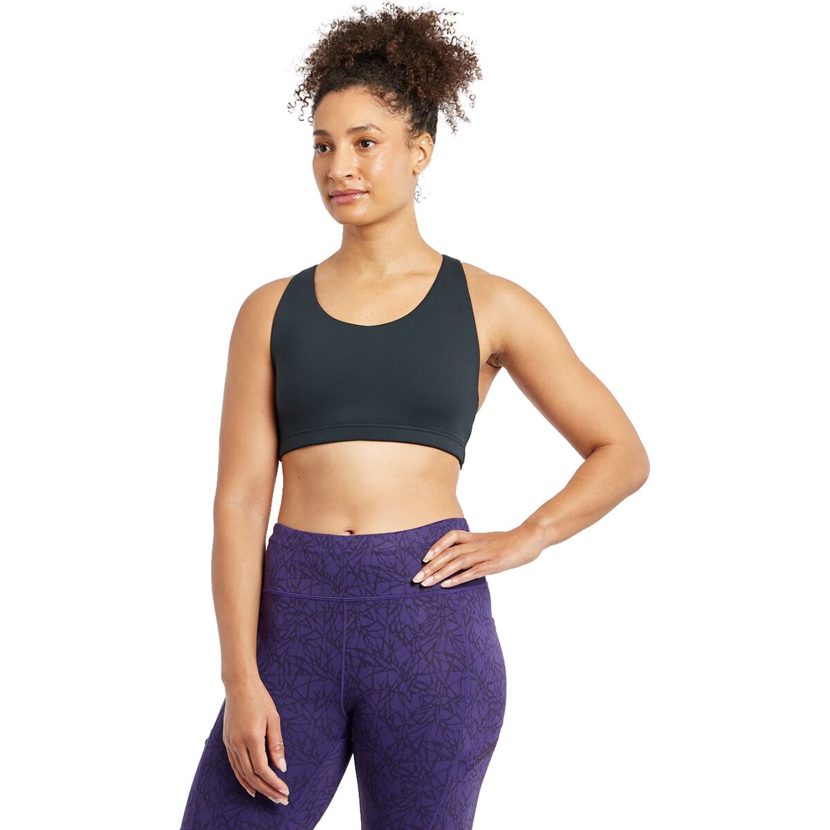 Image of Oiselle Open Lane Bra - Women's Black, 8
