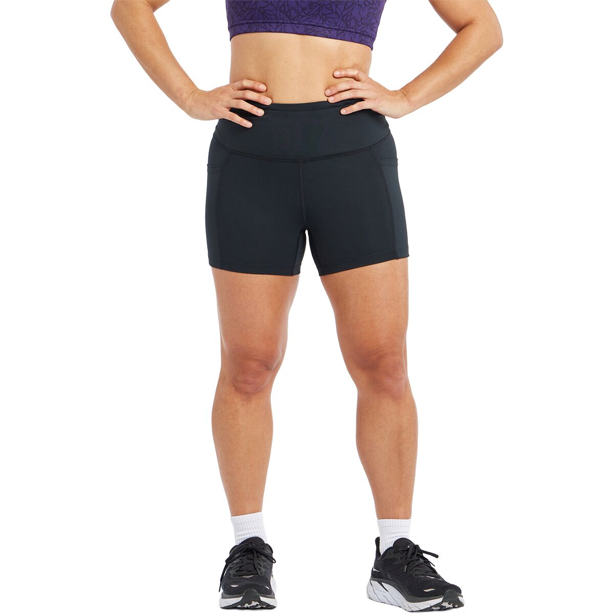 Image of Oiselle Pockito 4in Short - Women's Black, 2