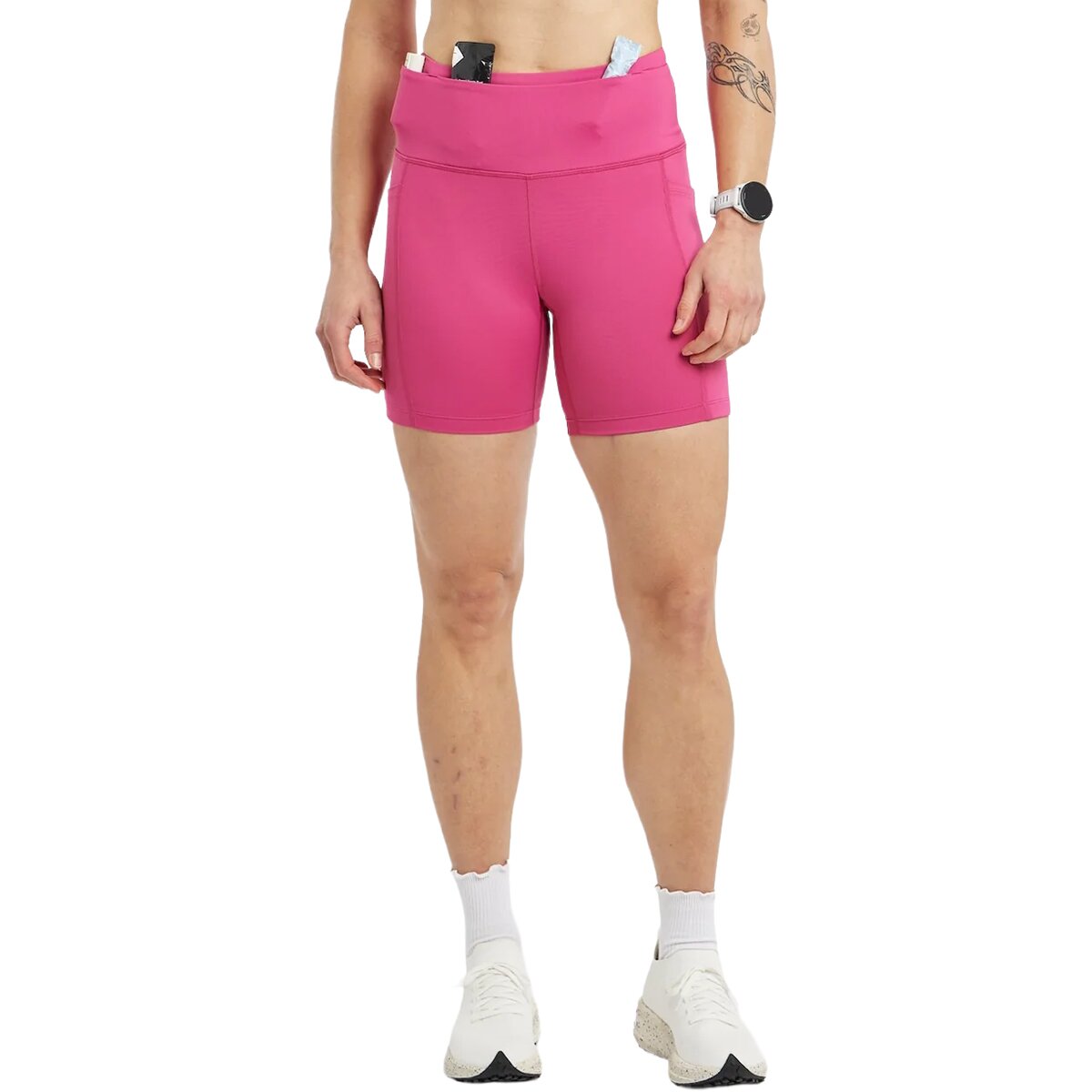 Image of Oiselle Pockito 6in Short - Women's Power Pink, 12
