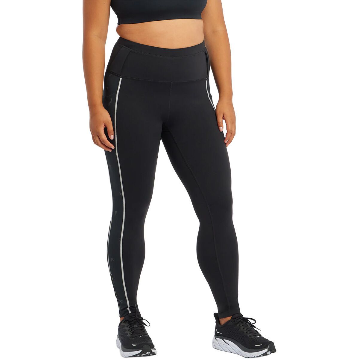 Image of Oiselle Glow Tight - Women's Black, 8