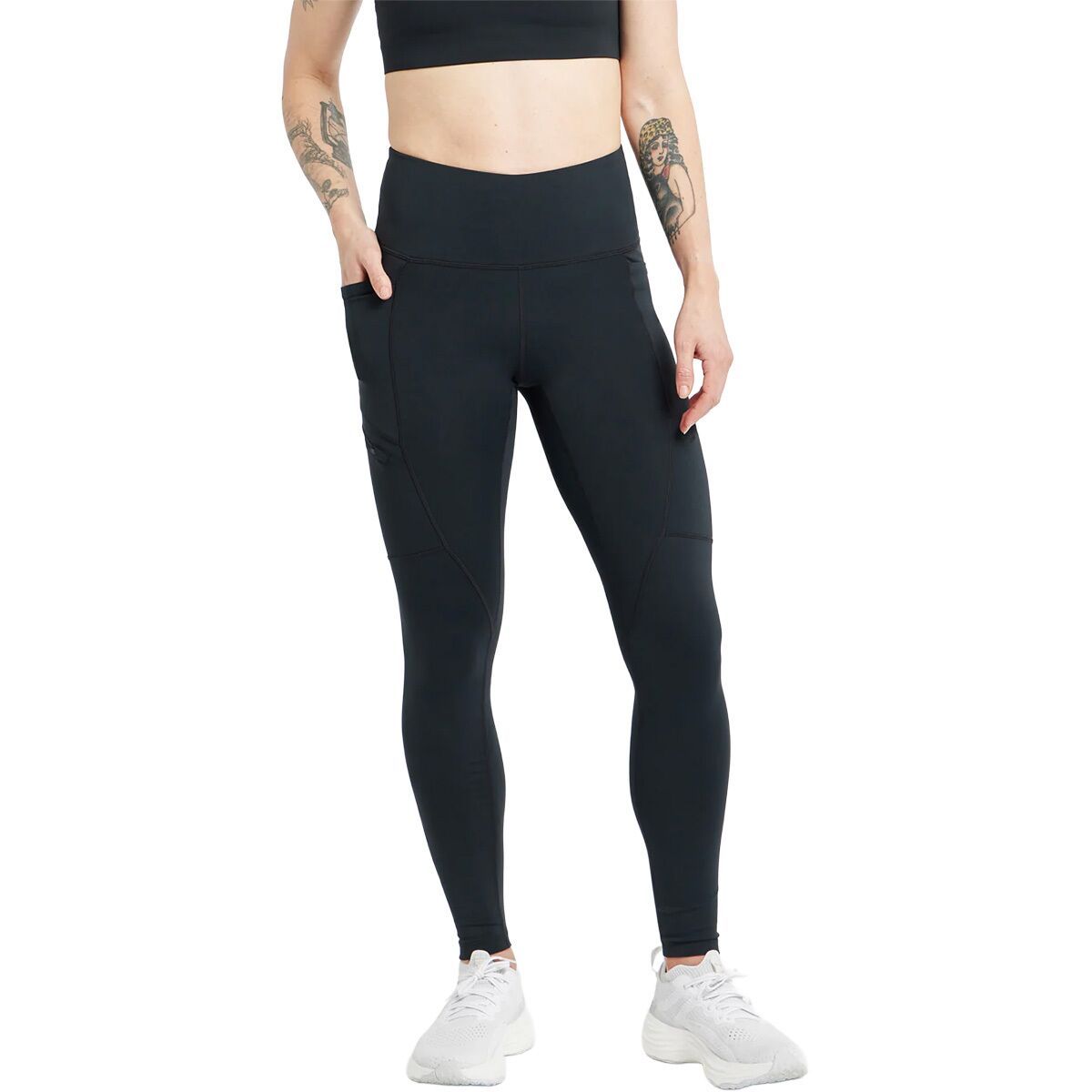 Image of Oiselle Pockito Tight - Women's Black, 10