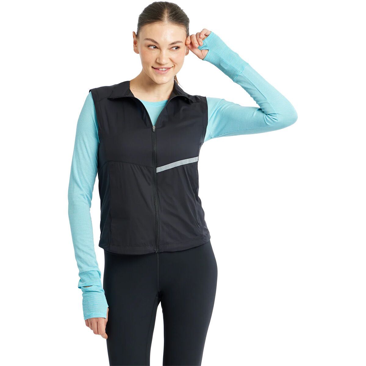 Image of Oiselle Reflective Vigor Vest - Women's Black, XS