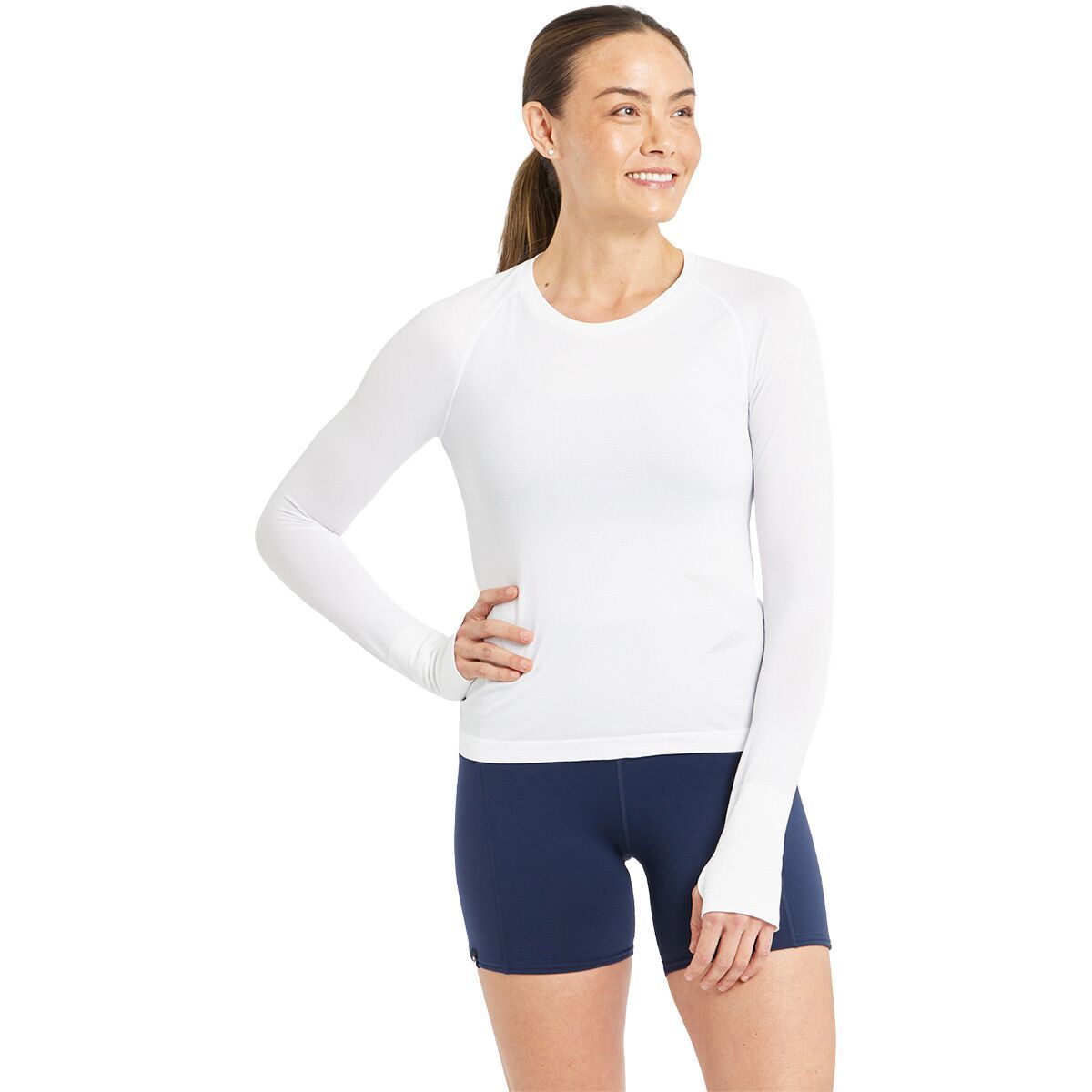 Image of Oiselle Float Long-Sleeve Shirt - Women's White, XS