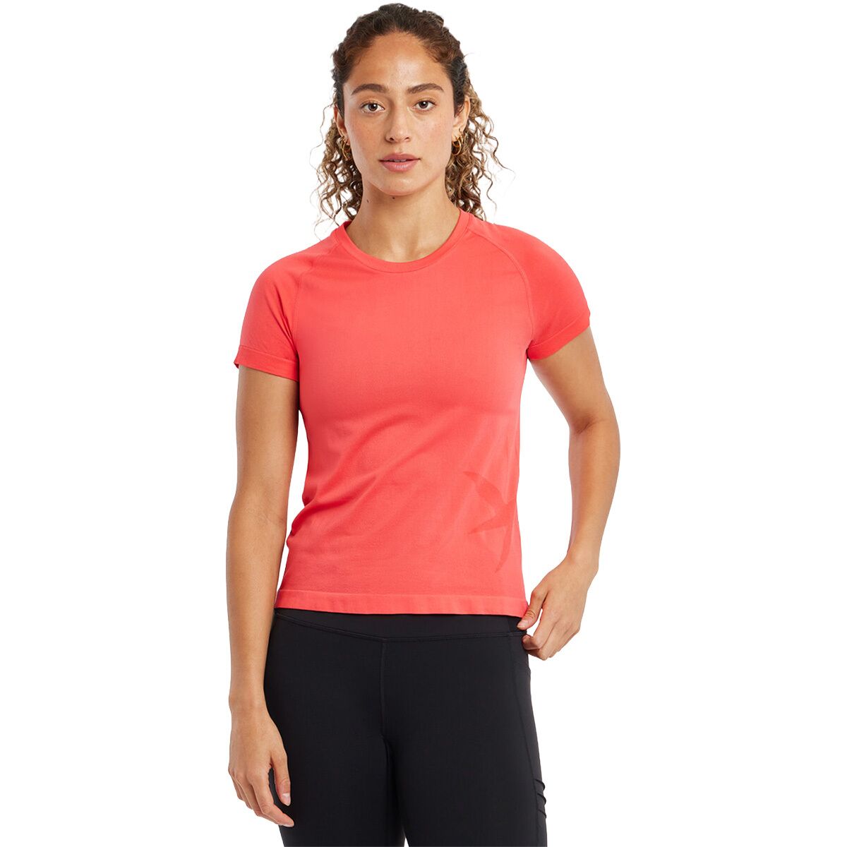 Image of Oiselle Float Short-Sleeve Shirt - Women's Flash Flare, XS