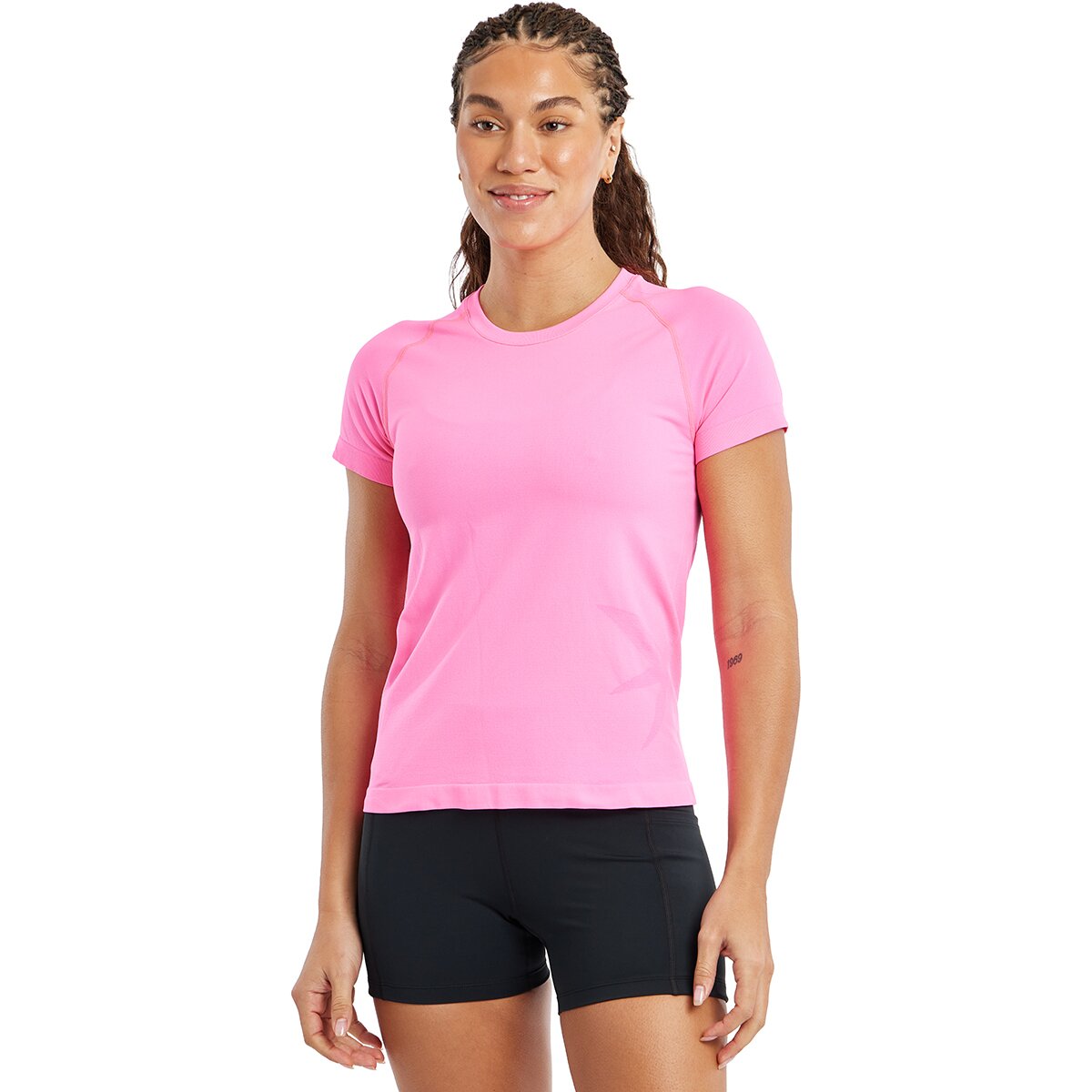 Image of Oiselle Float Short-Sleeve Shirt - Women's Swift Pink, S