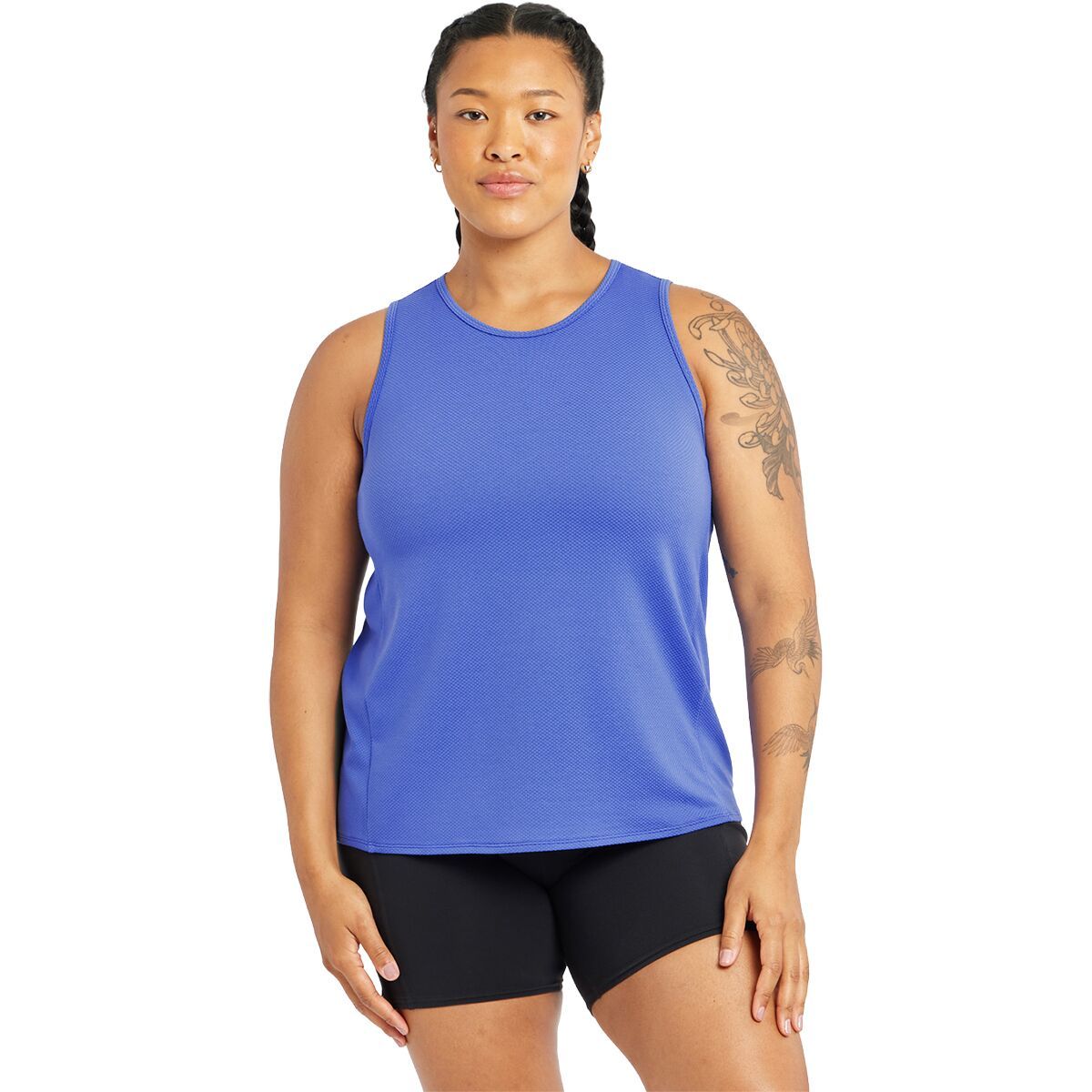 Image of Oiselle Flyout Trail Tank Top - Women's Blue Rapids, XS