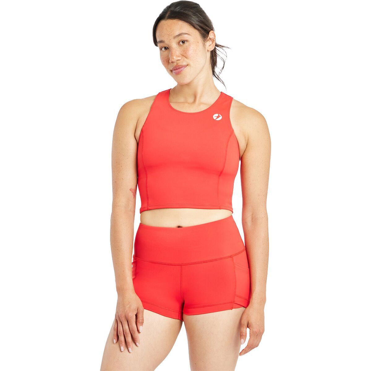 Image of Oiselle Perfect Crop Tank Top - Women's Flash Flare, M