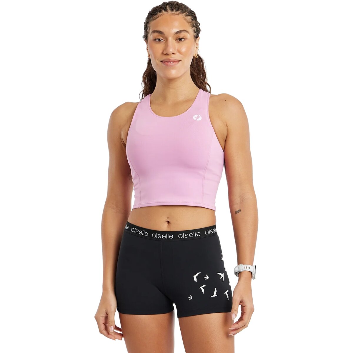 Image of Oiselle Perfect Crop Tank Top - Women's Petal, L