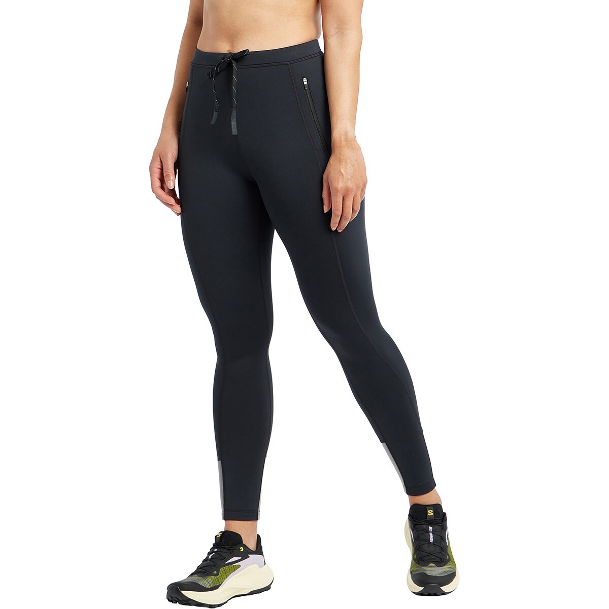 Image of Oiselle Fireglow Fleece Tight - Women's Black, 4