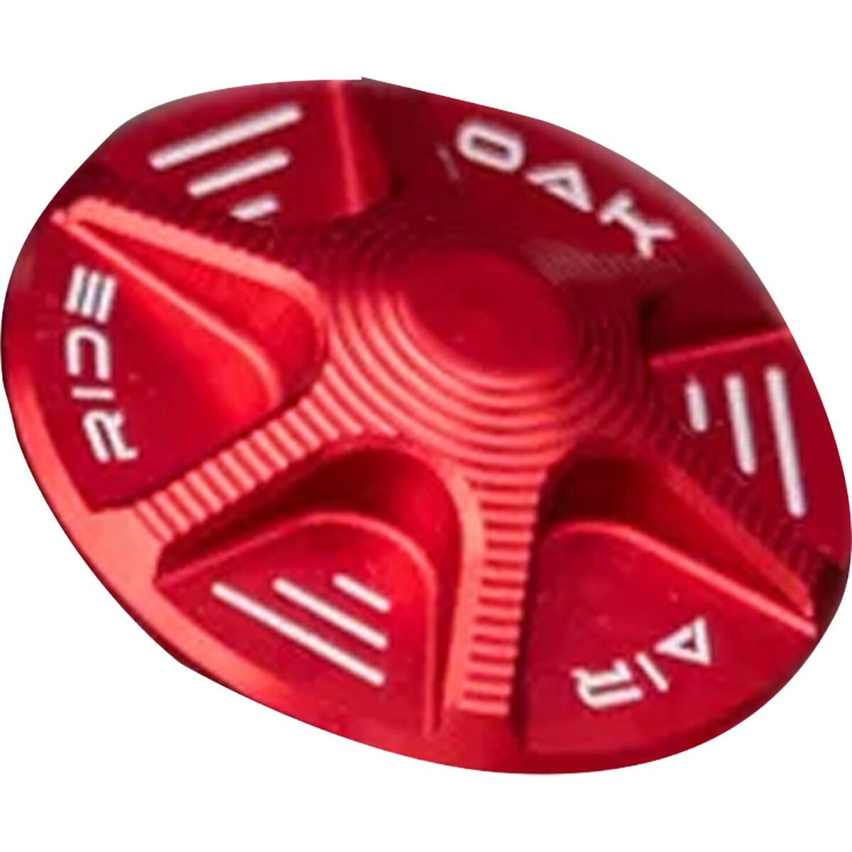 Image of OAK Components Forkcap Air Red, Suspension Fork Valve
