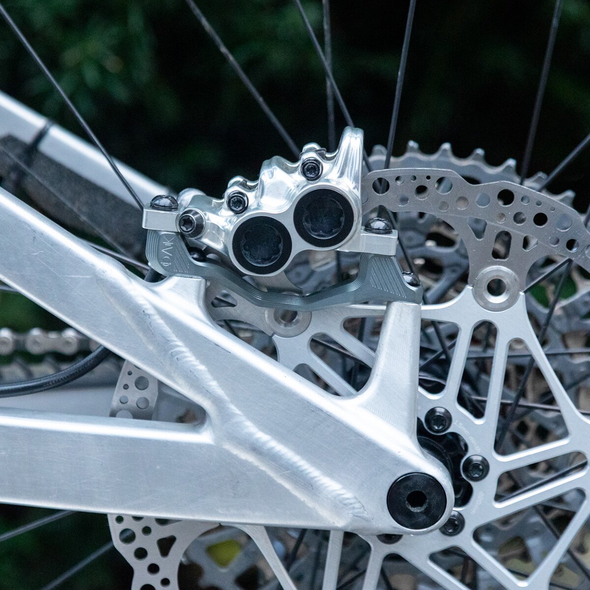 Image of OAK Components Plasmadapt Brake Adapter Lunar Grey, PM +40/43mm