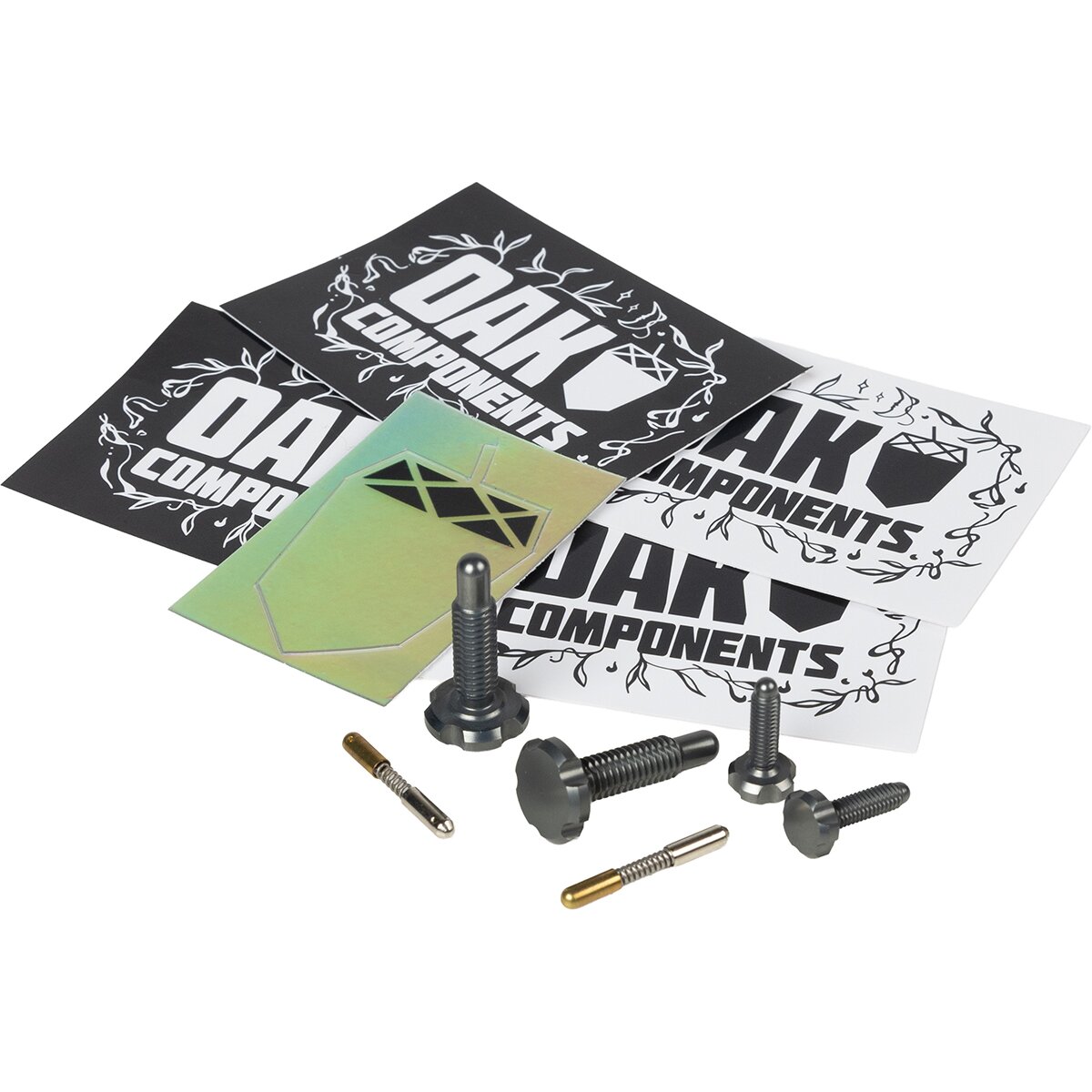 Image of OAK Components RLP Screw Kit (4 pcs) Lunar Grey, Fits OAK RLP Brake Lever