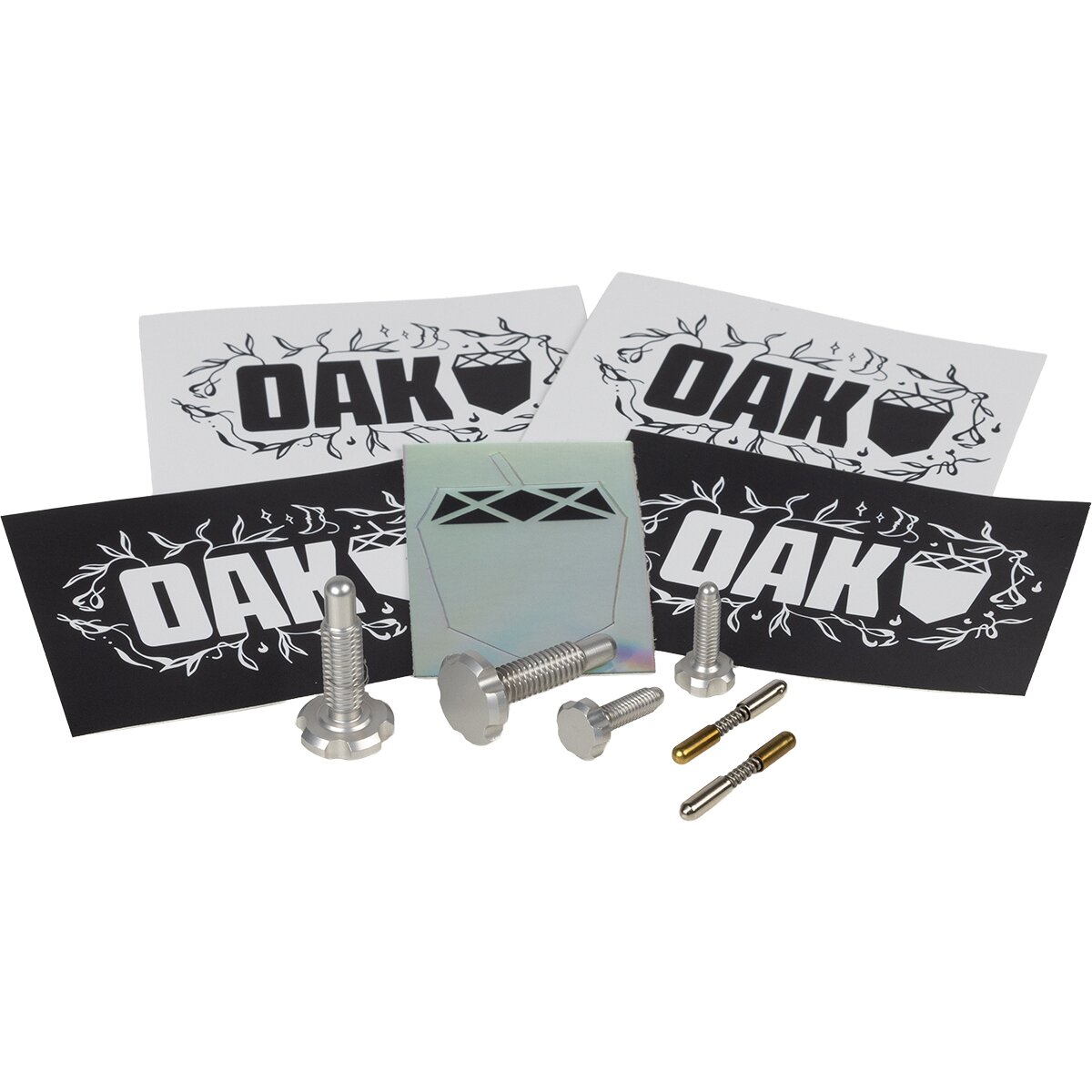 Image of OAK Components RLP Screw Kit (4 pcs) Raw, Fits OAK RLP Brake Lever
