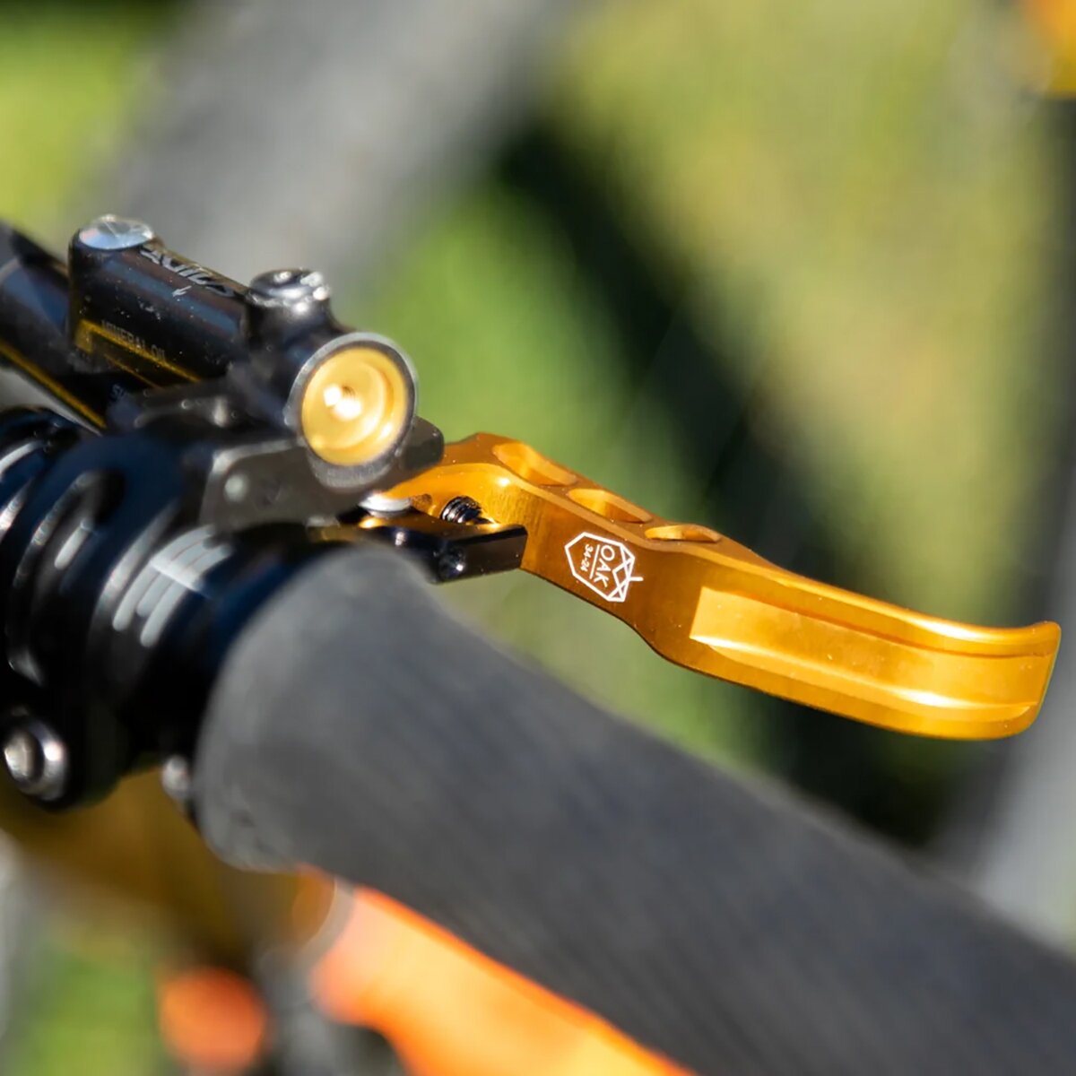 Image of OAK Components Shimano Brake Lever Blade Set Gold, Shimano