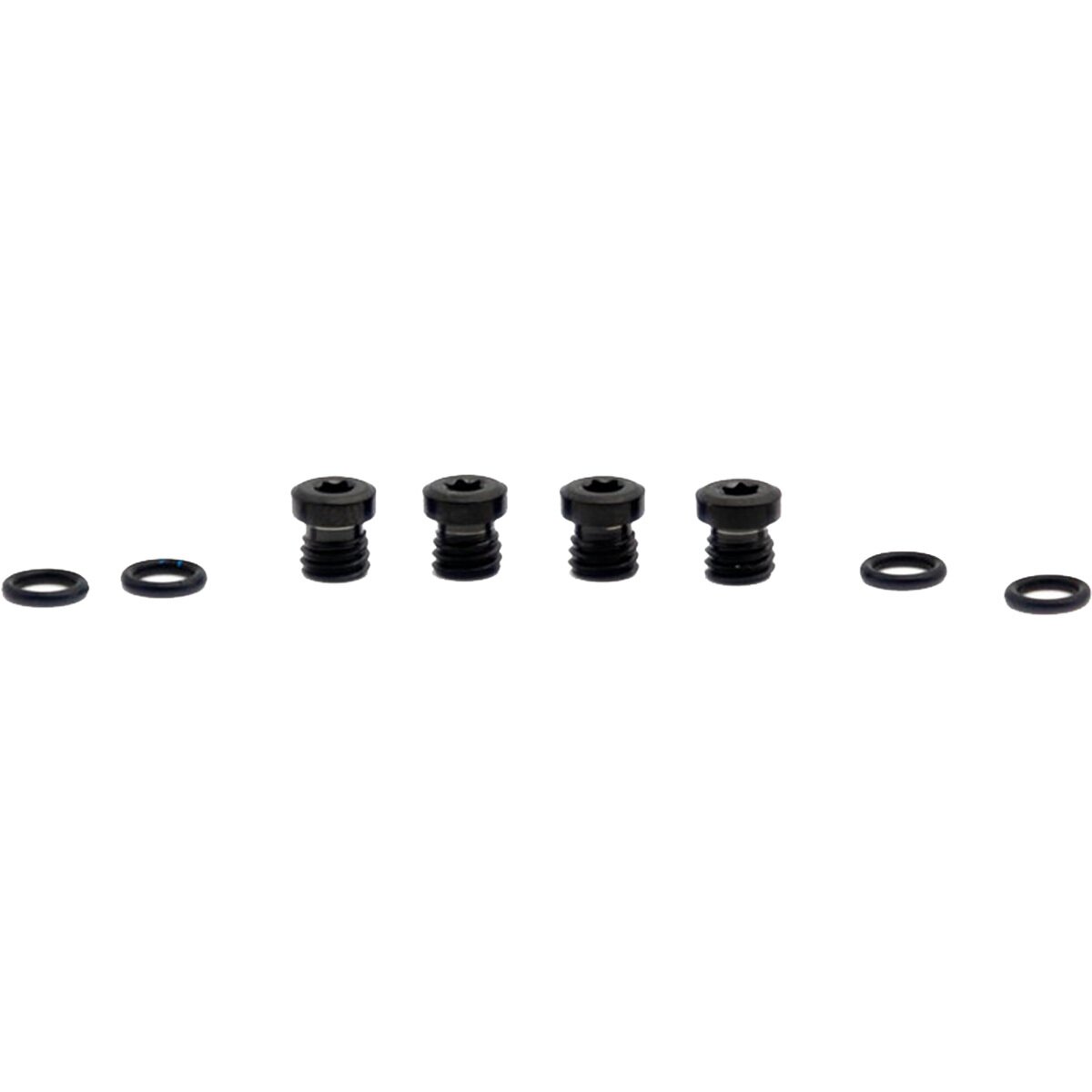 Image of OAK Components Titanium Screw Set (4 pcs) Black, SRAM Bleedport DOT