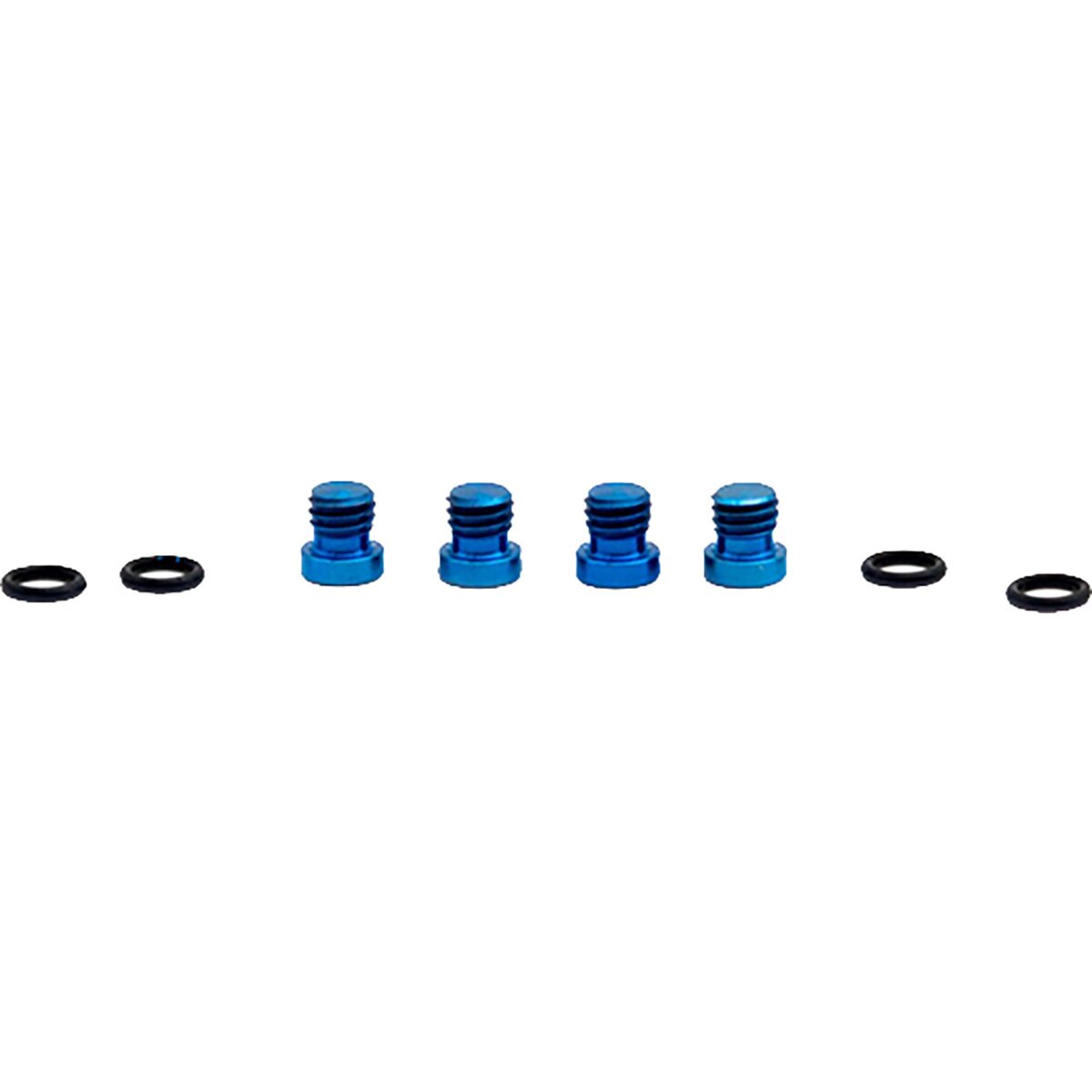 Image of OAK Components Titanium Screw Set (4 pcs) Blue, M3x9 for SRAM Lever Bearing & Hope Cover