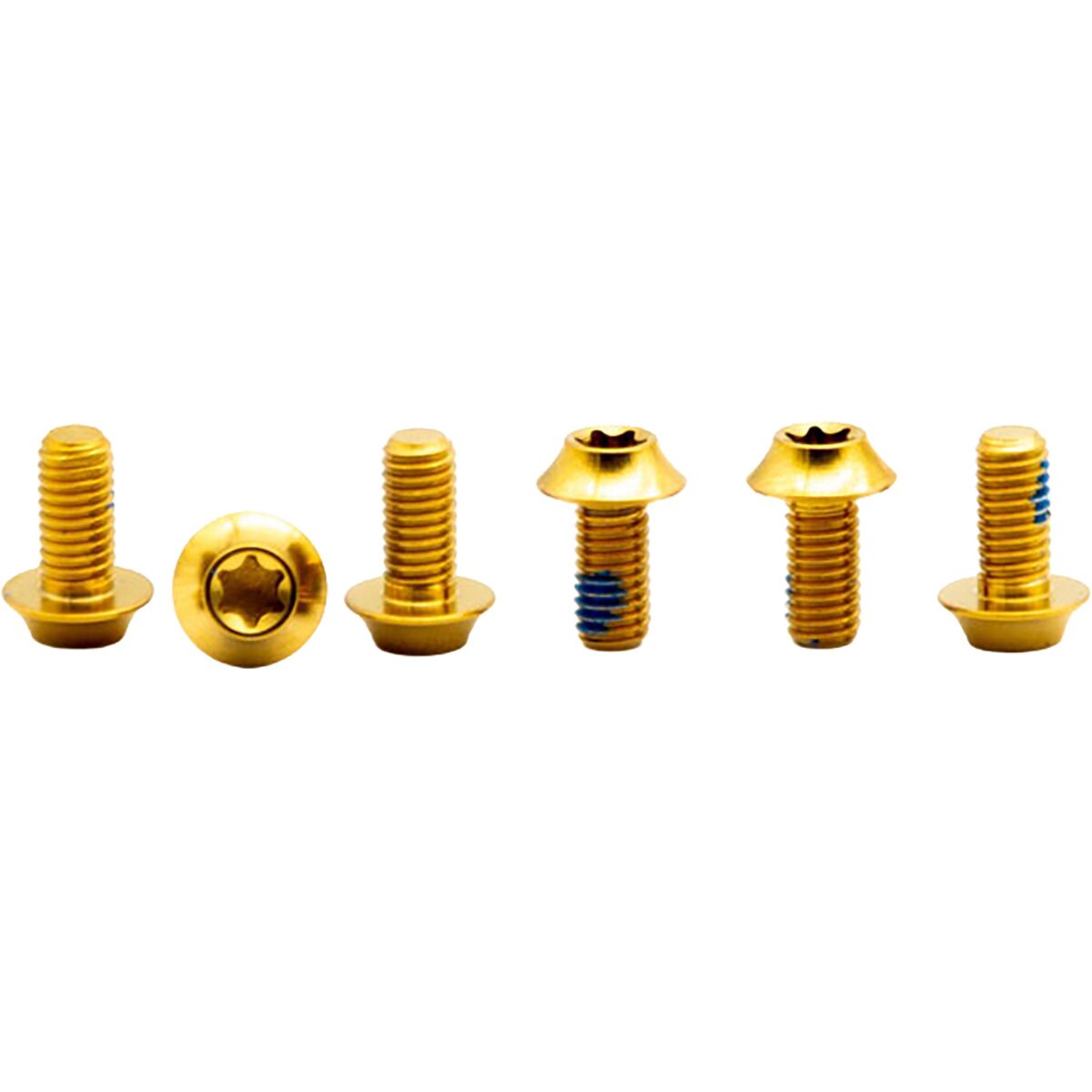 Image of OAK Components Titanium Screw Set (6 pcs) Gold, M5x10 for Brake Disc