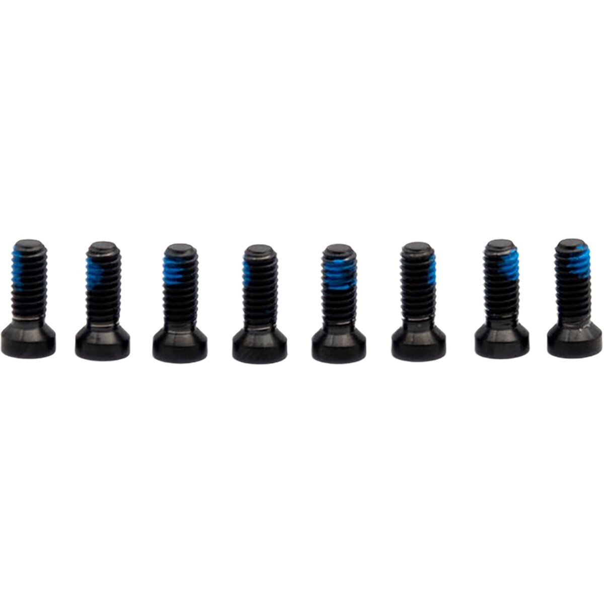 Image of OAK Components Titanium Screw Set (8 pcs) Black, M4x9 for 8-Bolt Chainring Assembly