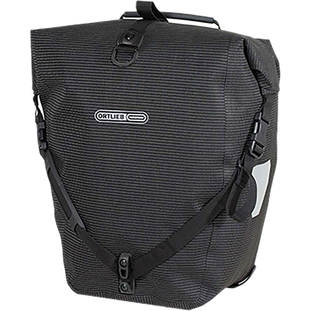 Image of Ortlieb Back-Roller High-Visibilty Pannier - Single Black Reflex, One Size
