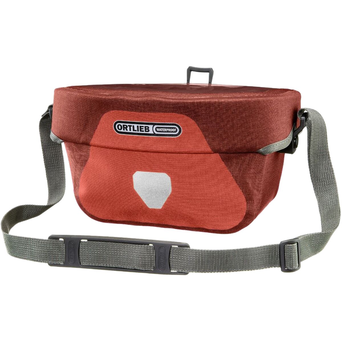 Image of Ortlieb Ultimate 6 Plus 5-8.5L Handlebar Bag Salsa/Dark Chili, S, One