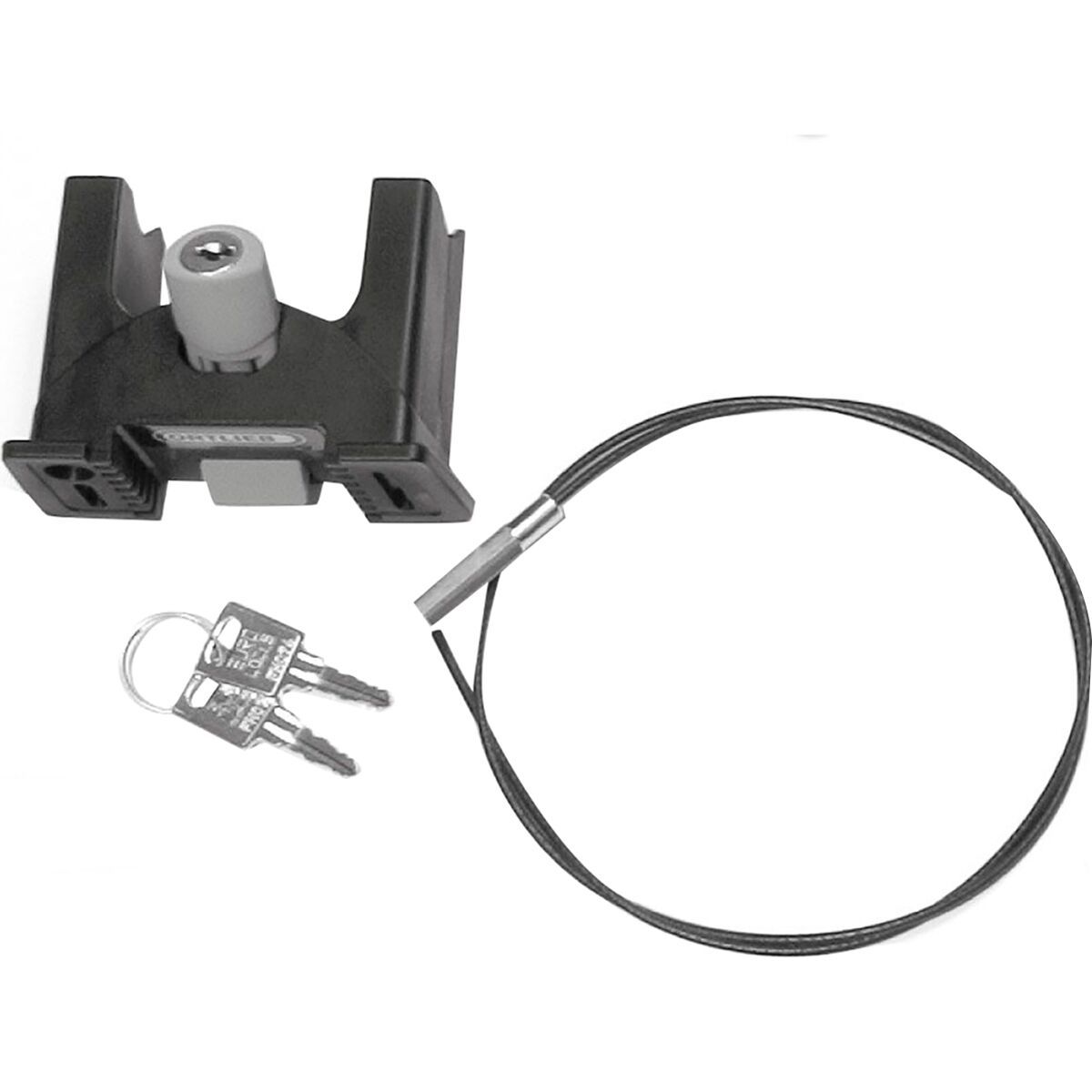 Image of Ortlieb Handlebar Mounting Set Black, Original with Lock