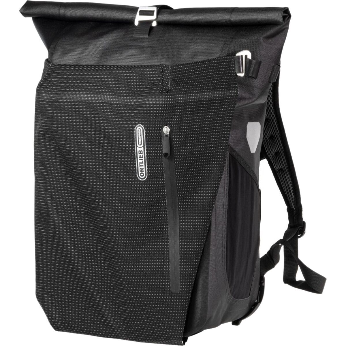 Image of Ortlieb Vario PS High Visibility Pannier Black Reflective, One Size