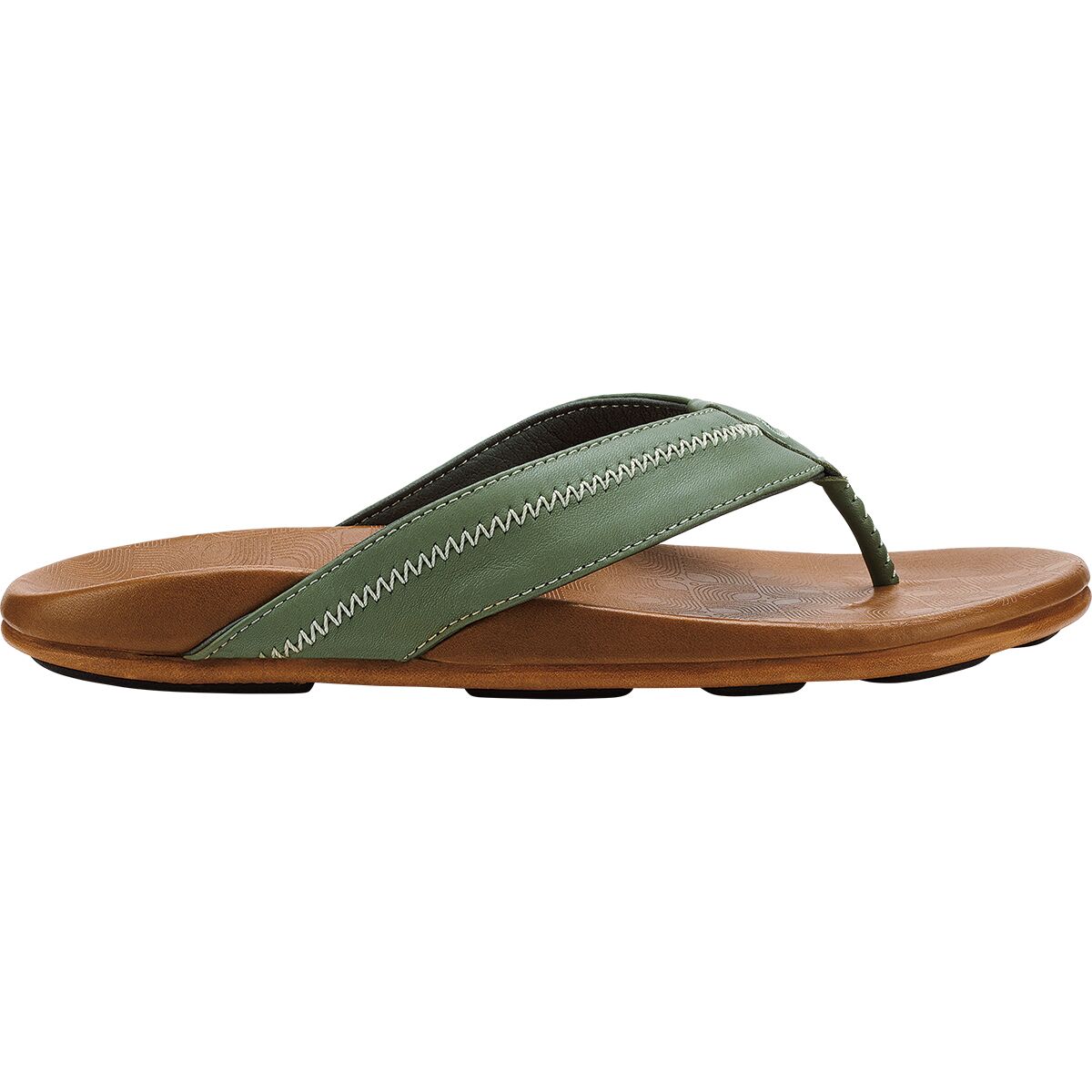Image of Olukai Hiapo Flip Flop - Men's Odyssey Grey/Sahara, 9.0