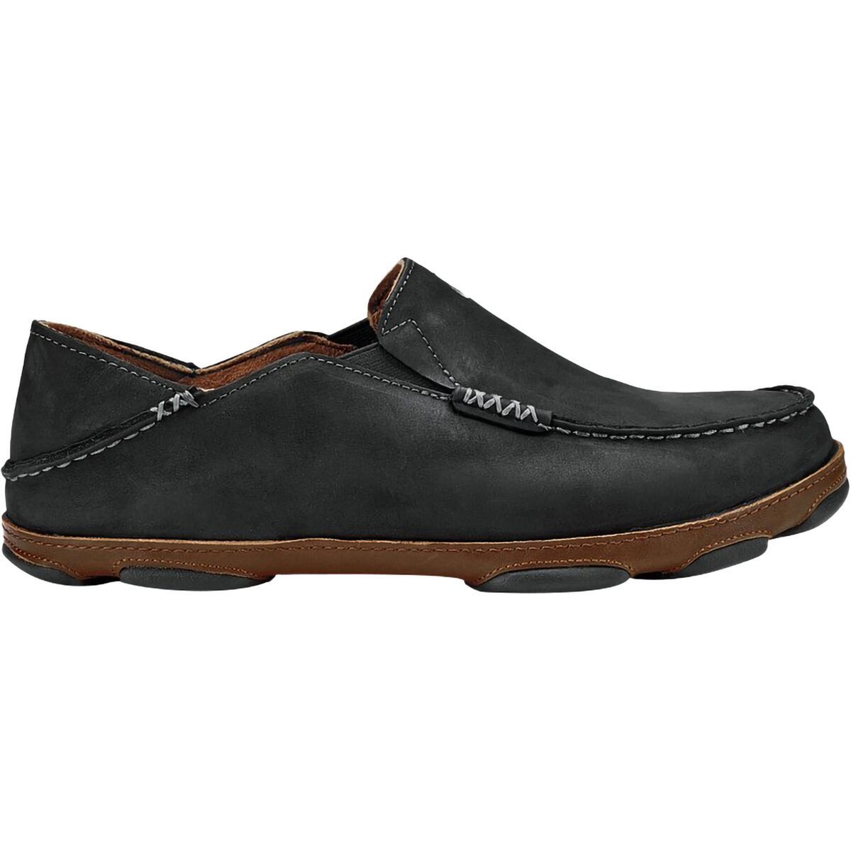 Image of Olukai Moloa Shoe - Men's Black/Toffee, 8.5