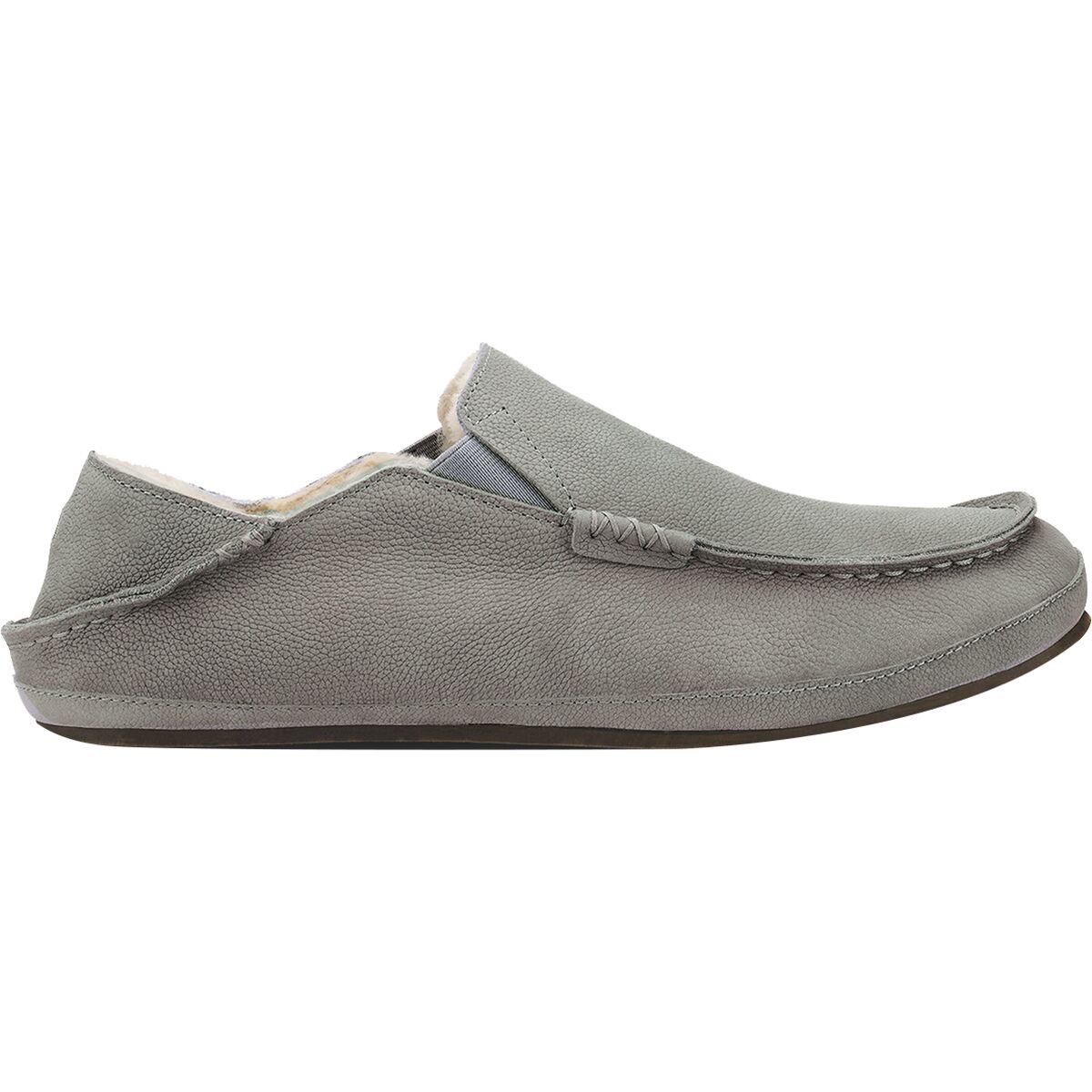 Image of Olukai Moloa Slipper - Men's Sharkskin/Sharkskin, 8.0
