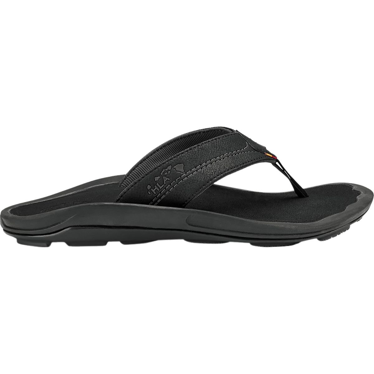 Olukai Olukai Kipi Flip Flop - Men's Black/Black, 7.0