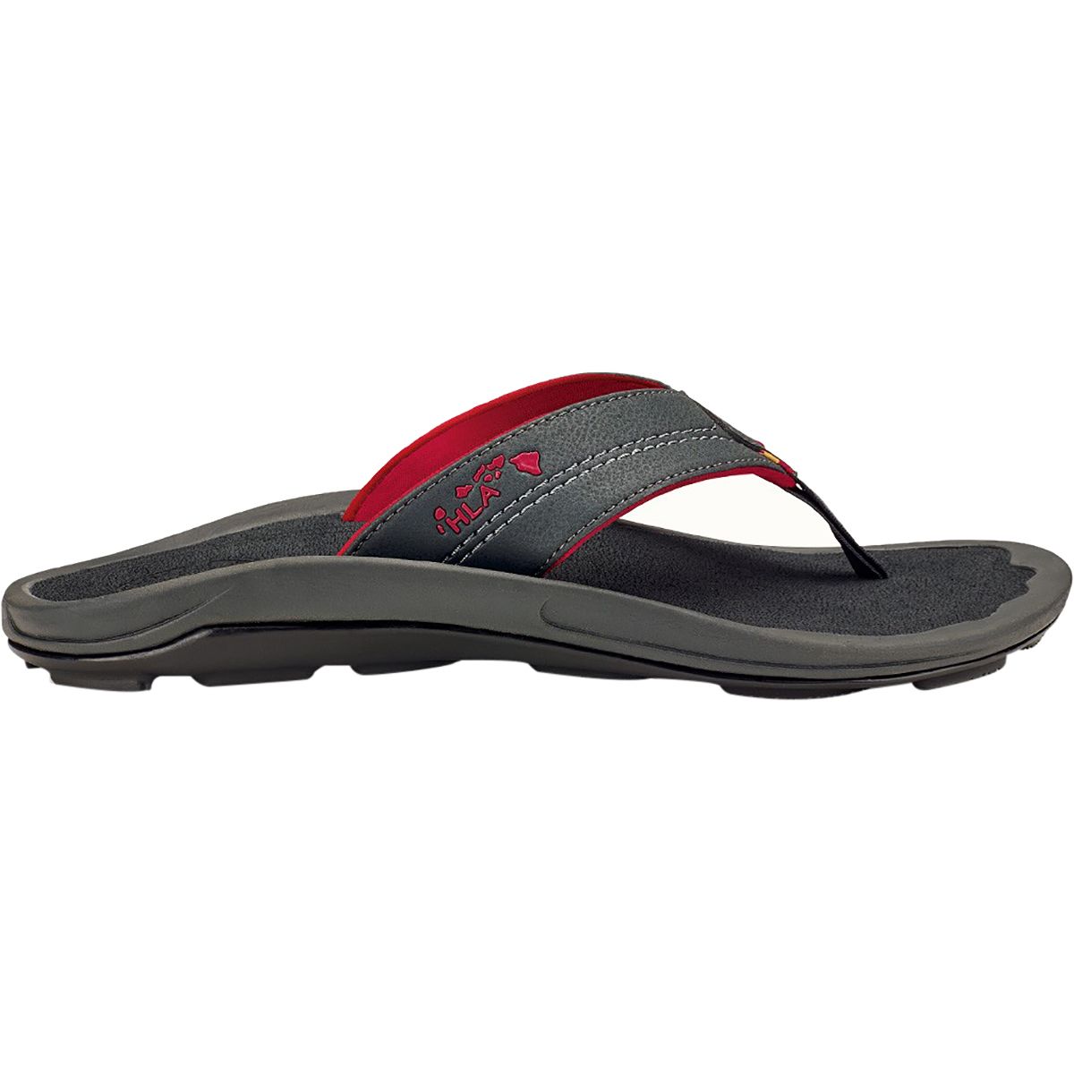 Image of Olukai Kipi Flip Flop - Men's Dark Shadow/Dark Shadow, 12.0